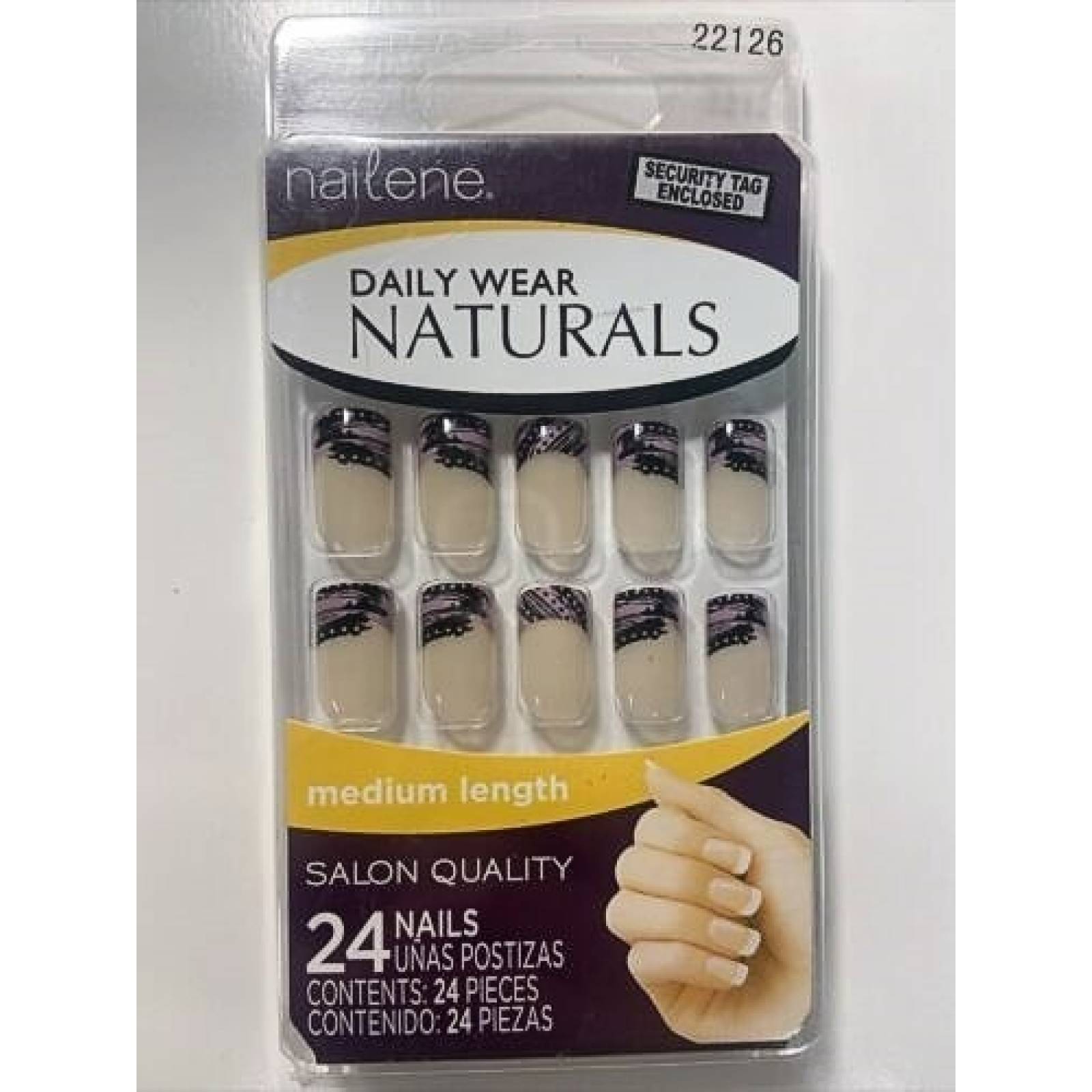 Uñas Postizas Nailene Daily Wear Naturals 24 Piezas
