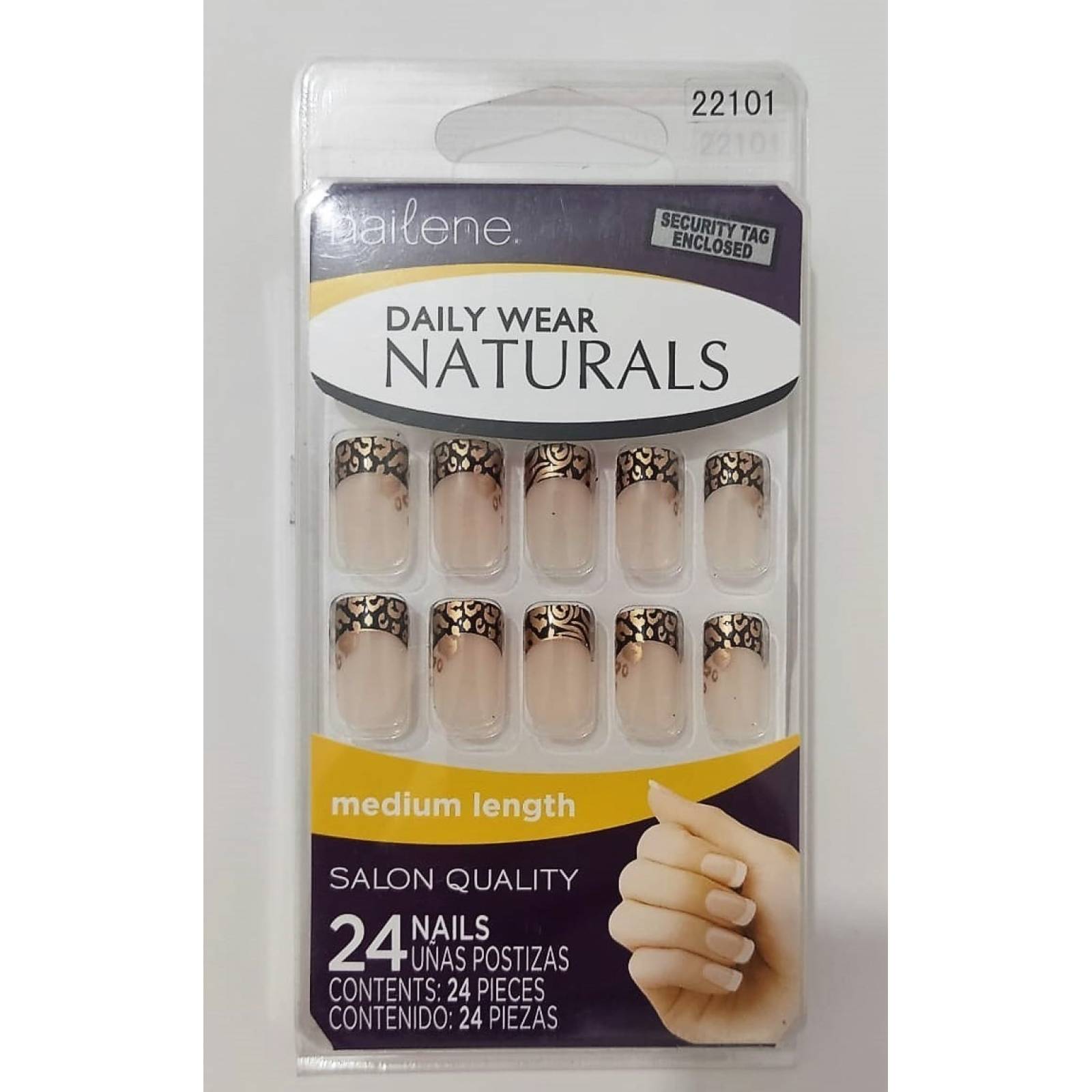 Uñas Postizas Nailene Daily Wear Naturals 24 Piezas