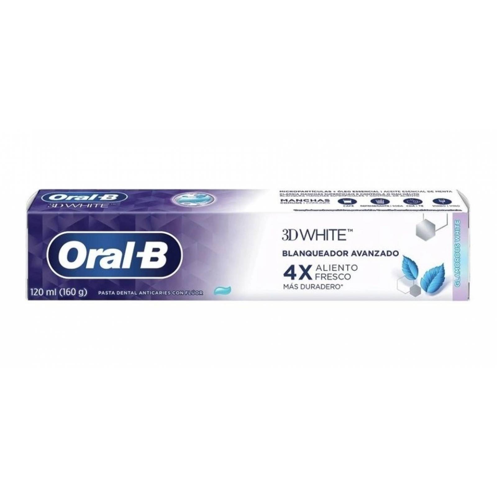 Pasta Dental Oral b 3d White 4x 120ml