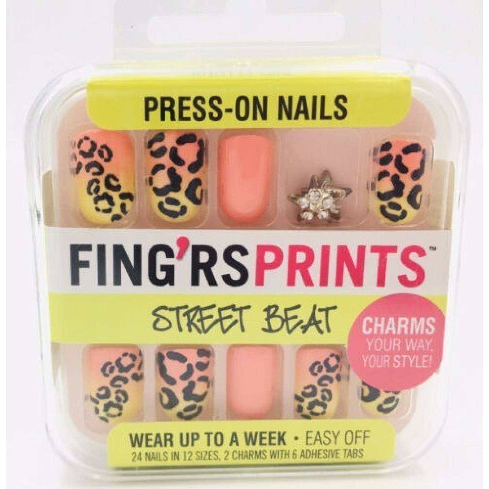 Uñas Postizas Fing´rs Prints Street Beat 24 Uñas