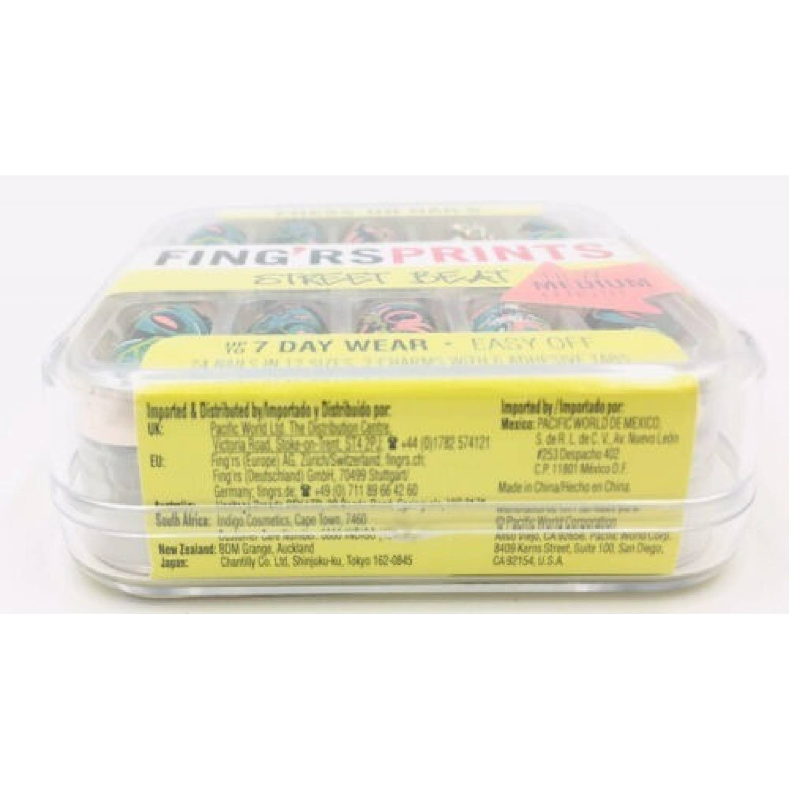 Uñas Postizas Fing´rs Prints Street Beat 24 Uñas