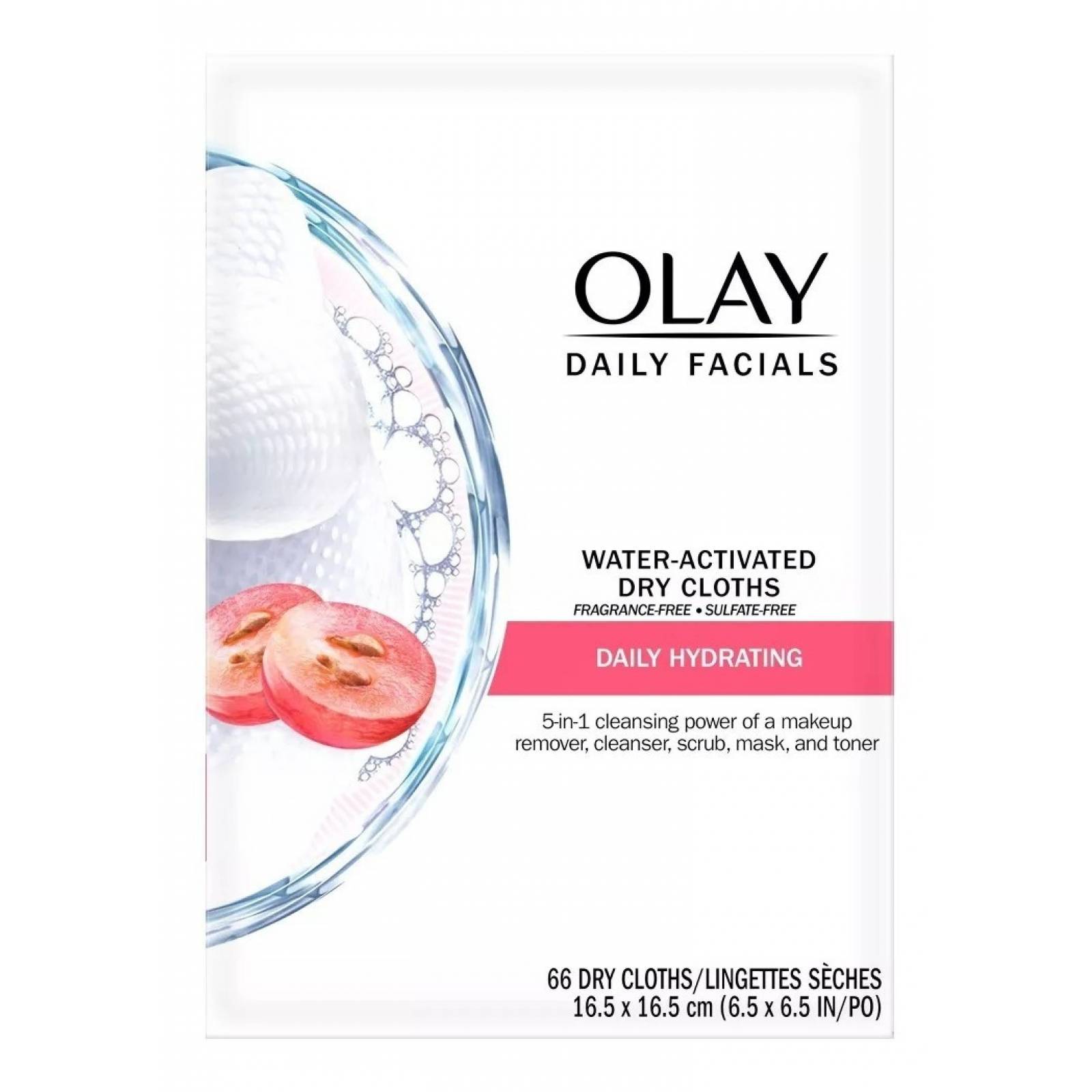 Olay Daily Facials Toallas Desmaquillantes 66 Piezas