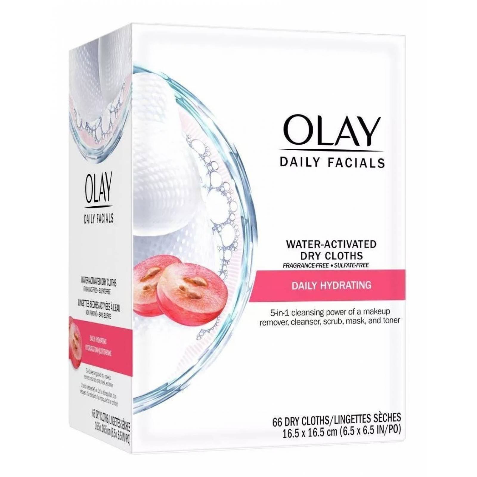 Olay Daily Facials Toallas Desmaquillantes 66 Piezas