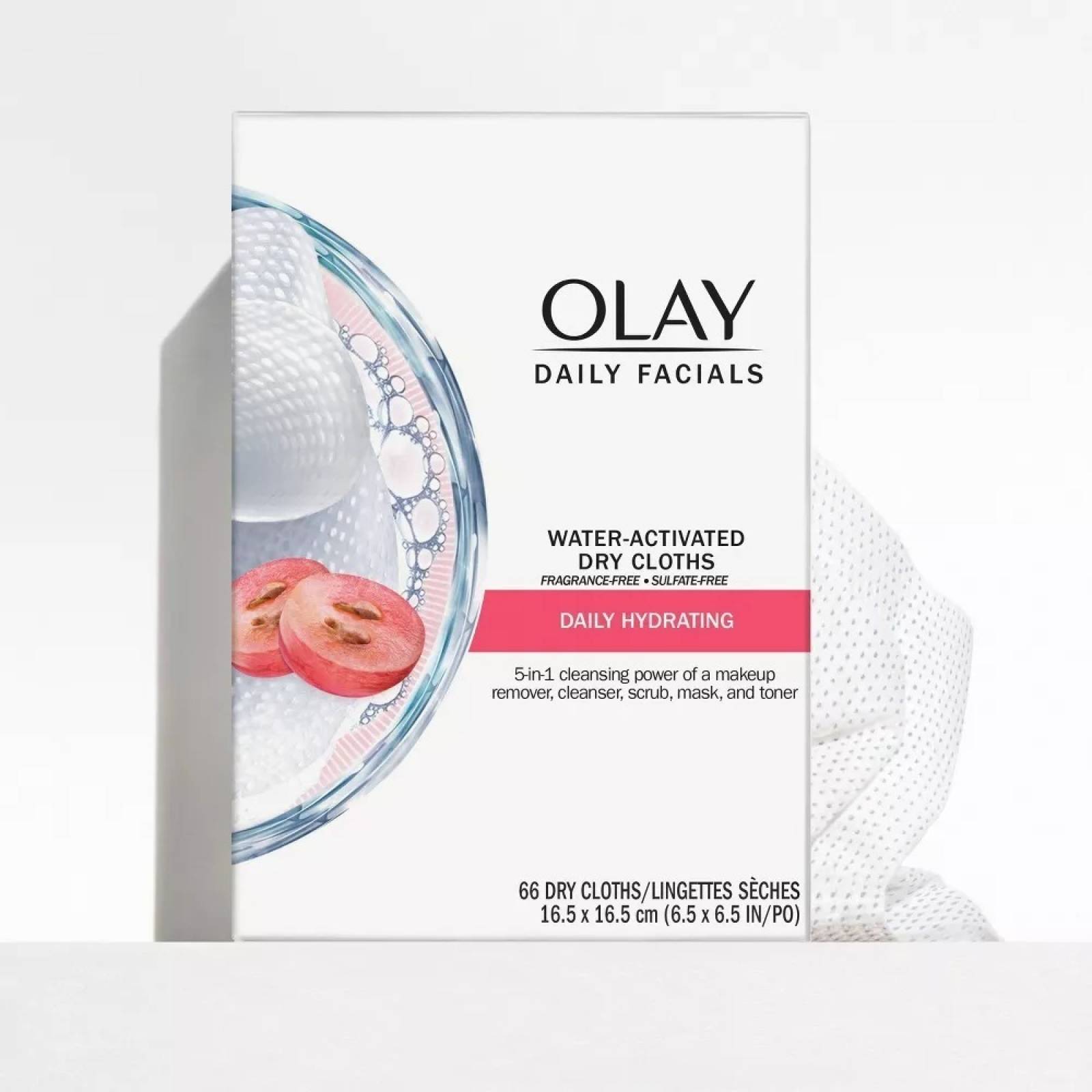 Olay Daily Facials Toallas Desmaquillantes 66 Piezas