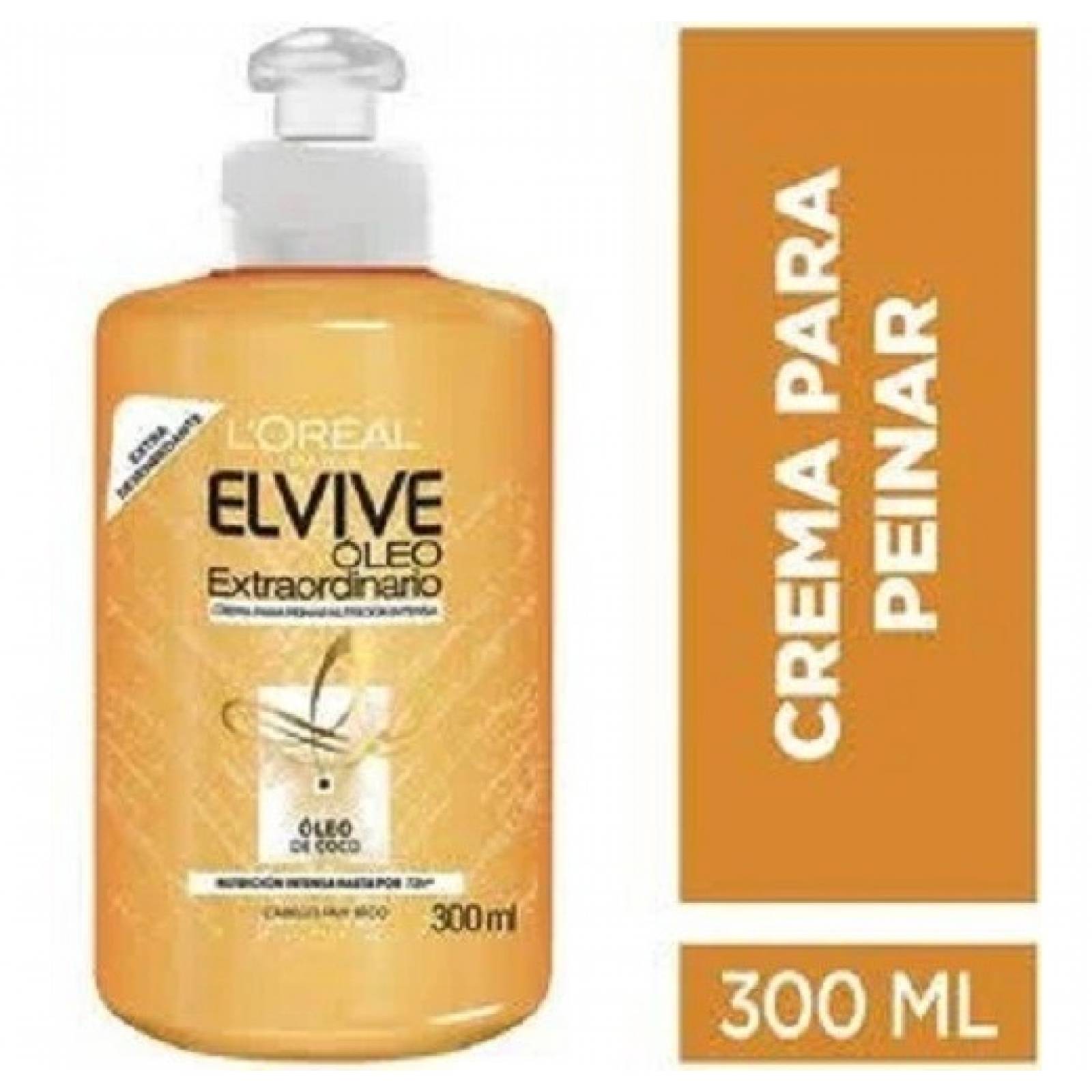 Crema Para Peinar Elvive Oleo Coco Extraordinario 300ml