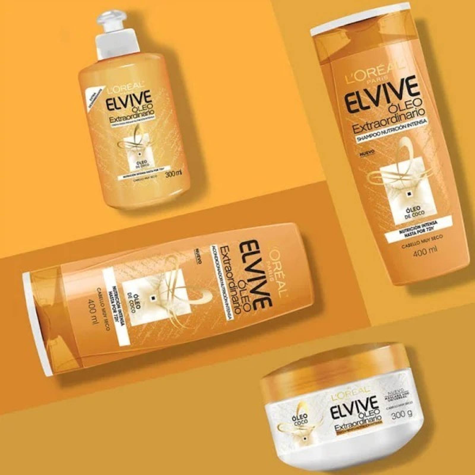 Crema Para Peinar Elvive Oleo Coco Extraordinario 300ml