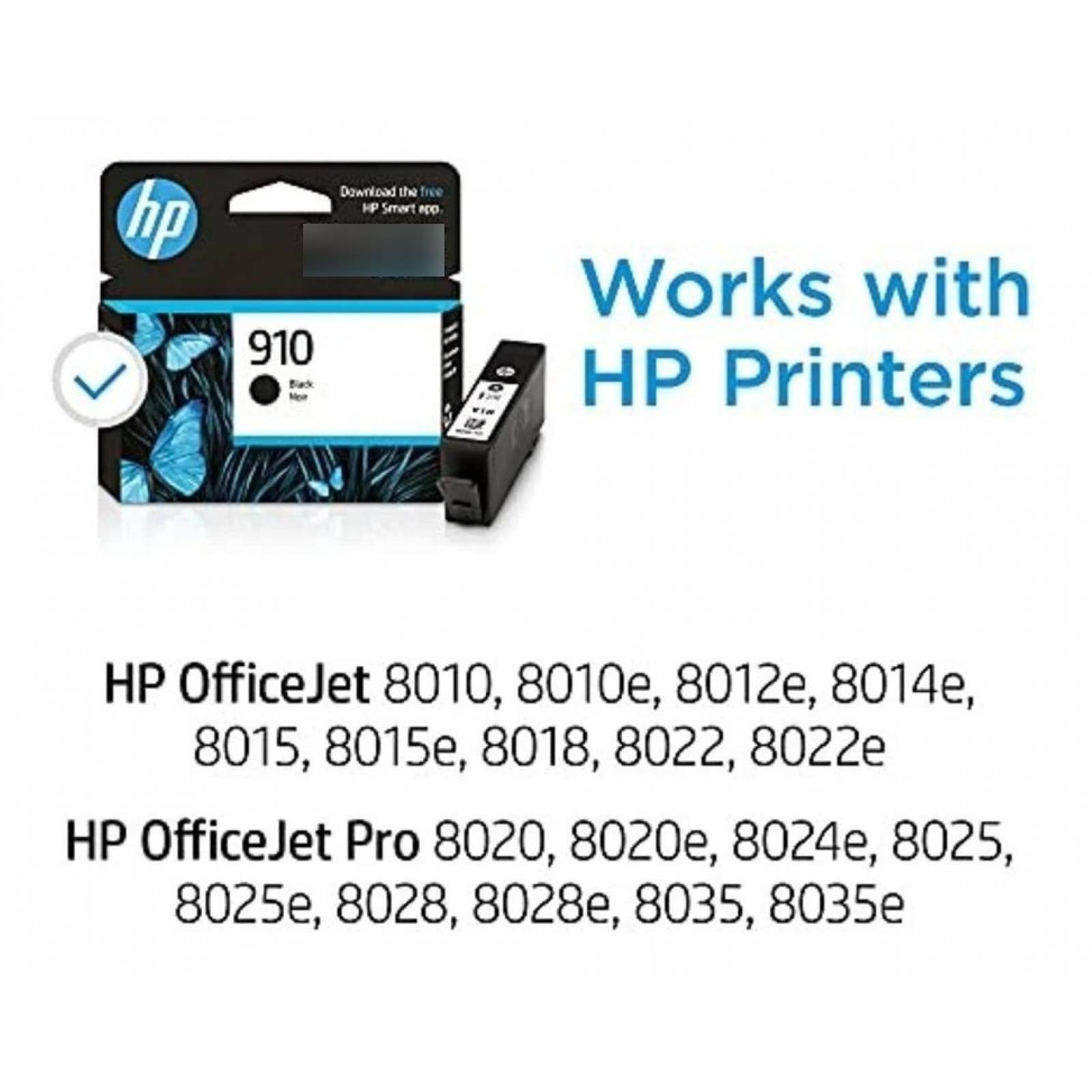 Cartucho De Tinta Hp 910 Black Noir