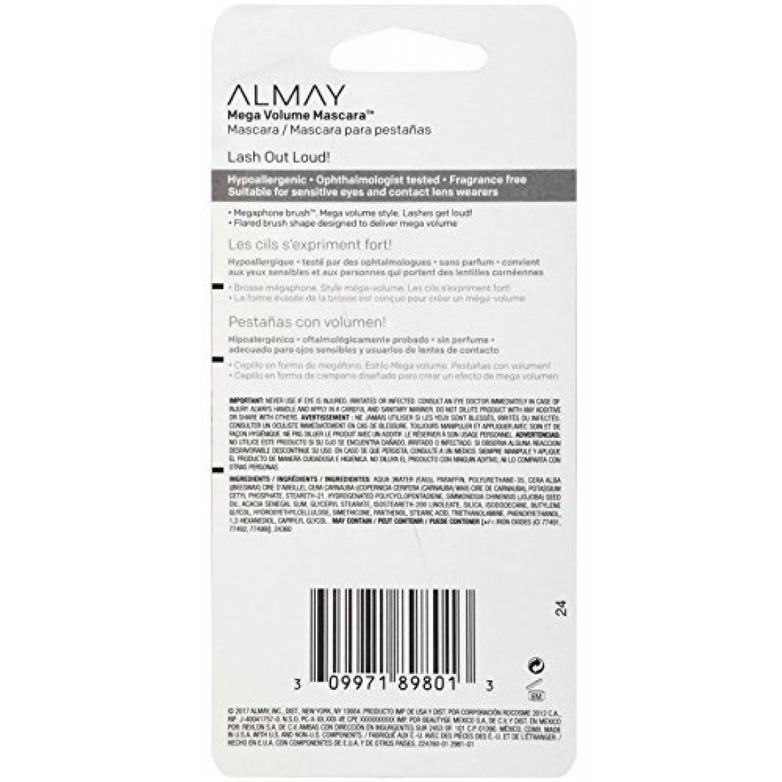 Mascara Pestañas Almay Whole Lotta Lash 10ml