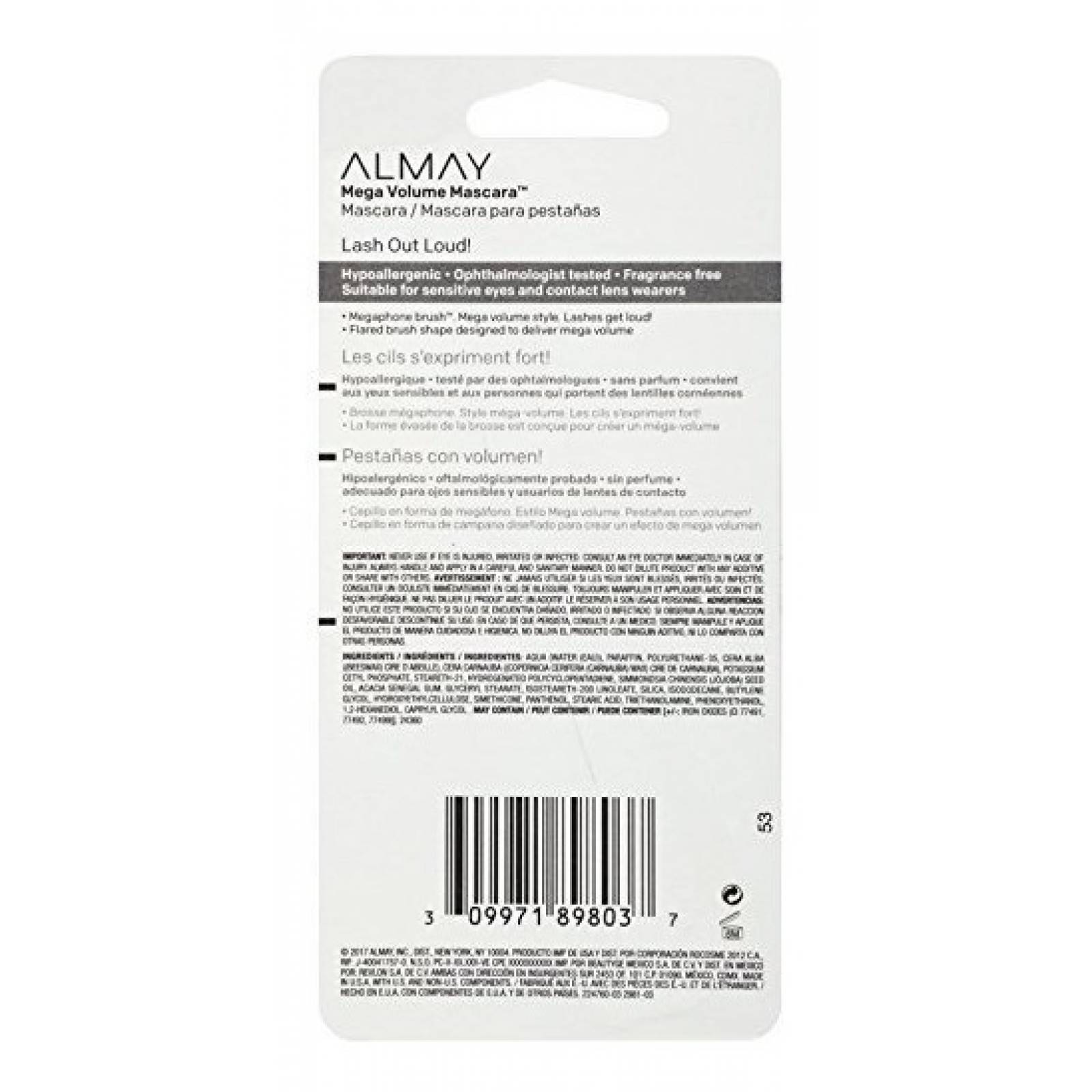 Mascara Pestañas Almay Whole Lotta Lash 10ml