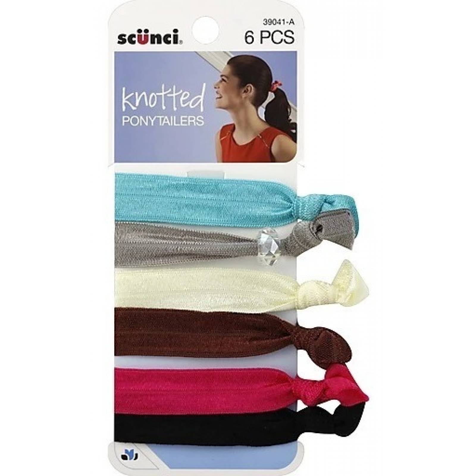 Scünci Listones Para Sujetar Cabello Negro 6 Piezas