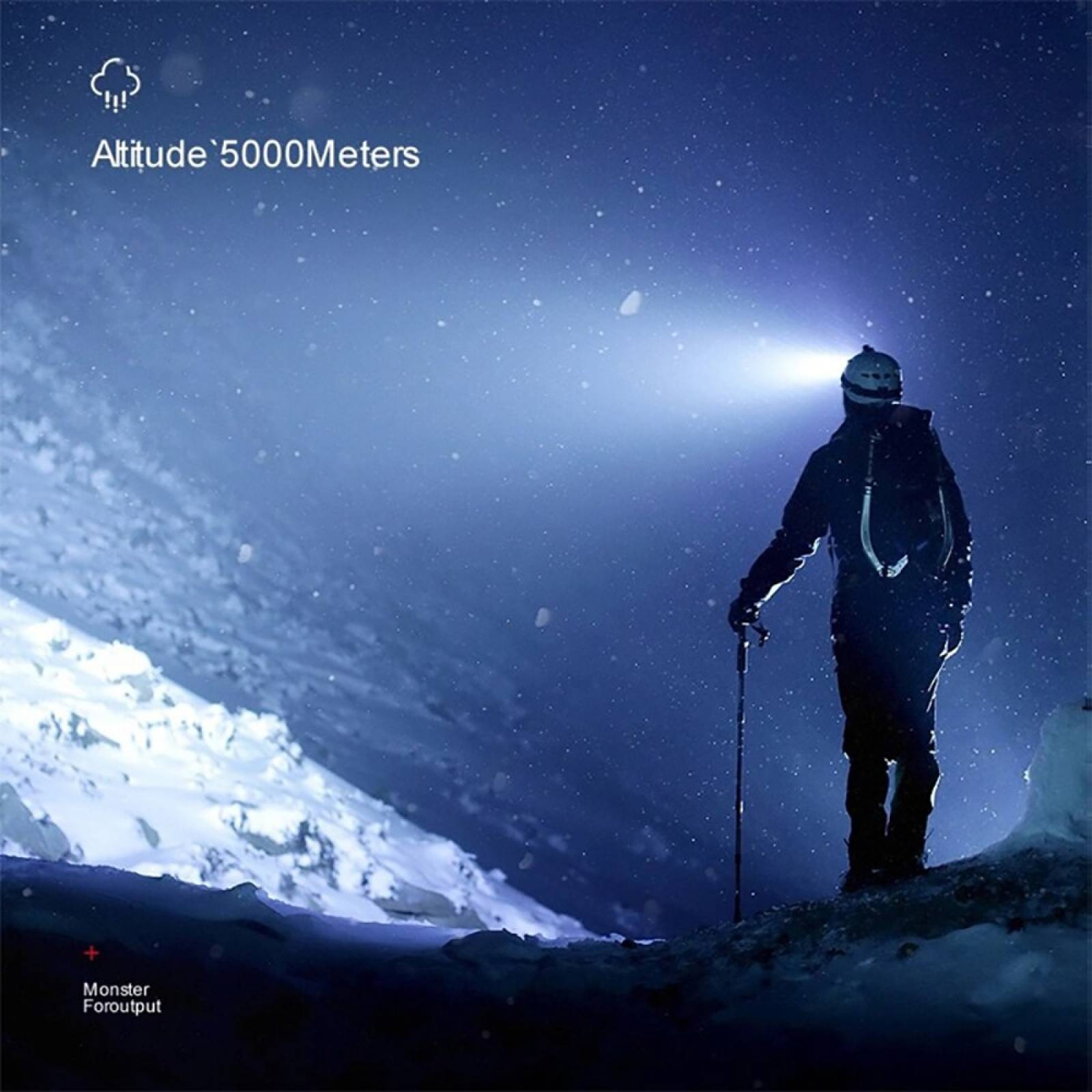 Linterna LED recargable con batería integrada 18650 Luz para acampar