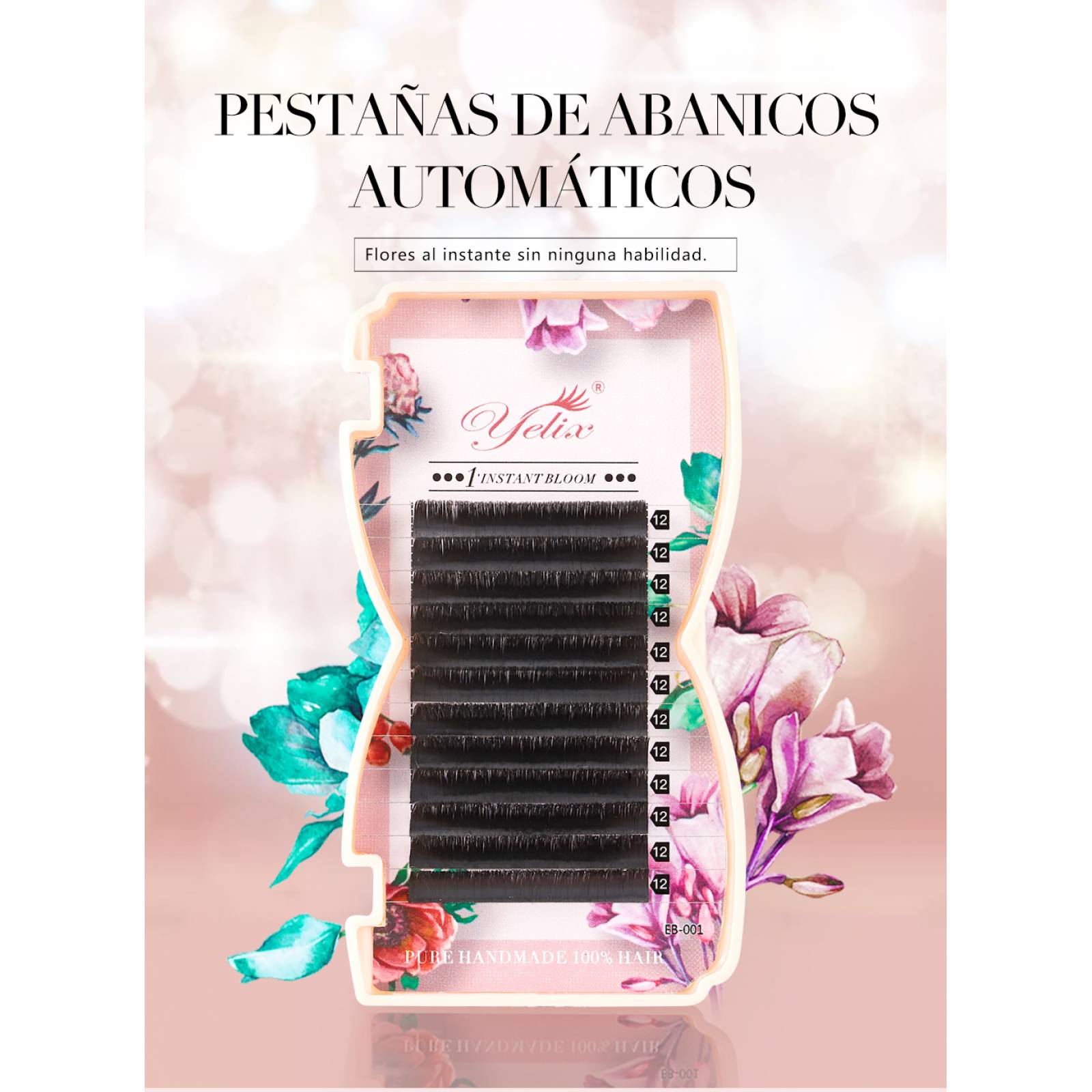 Blister de Pestañas Autofloracion Técnica Híbrida y Volumen