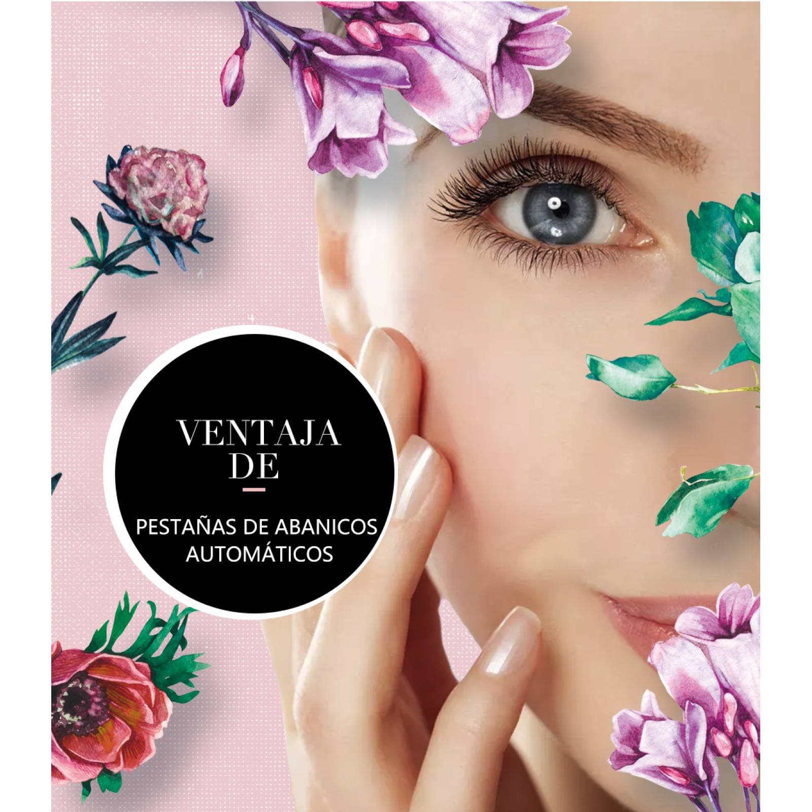 Blister de Pestañas Autofloracion Técnica Híbrida y Volumen