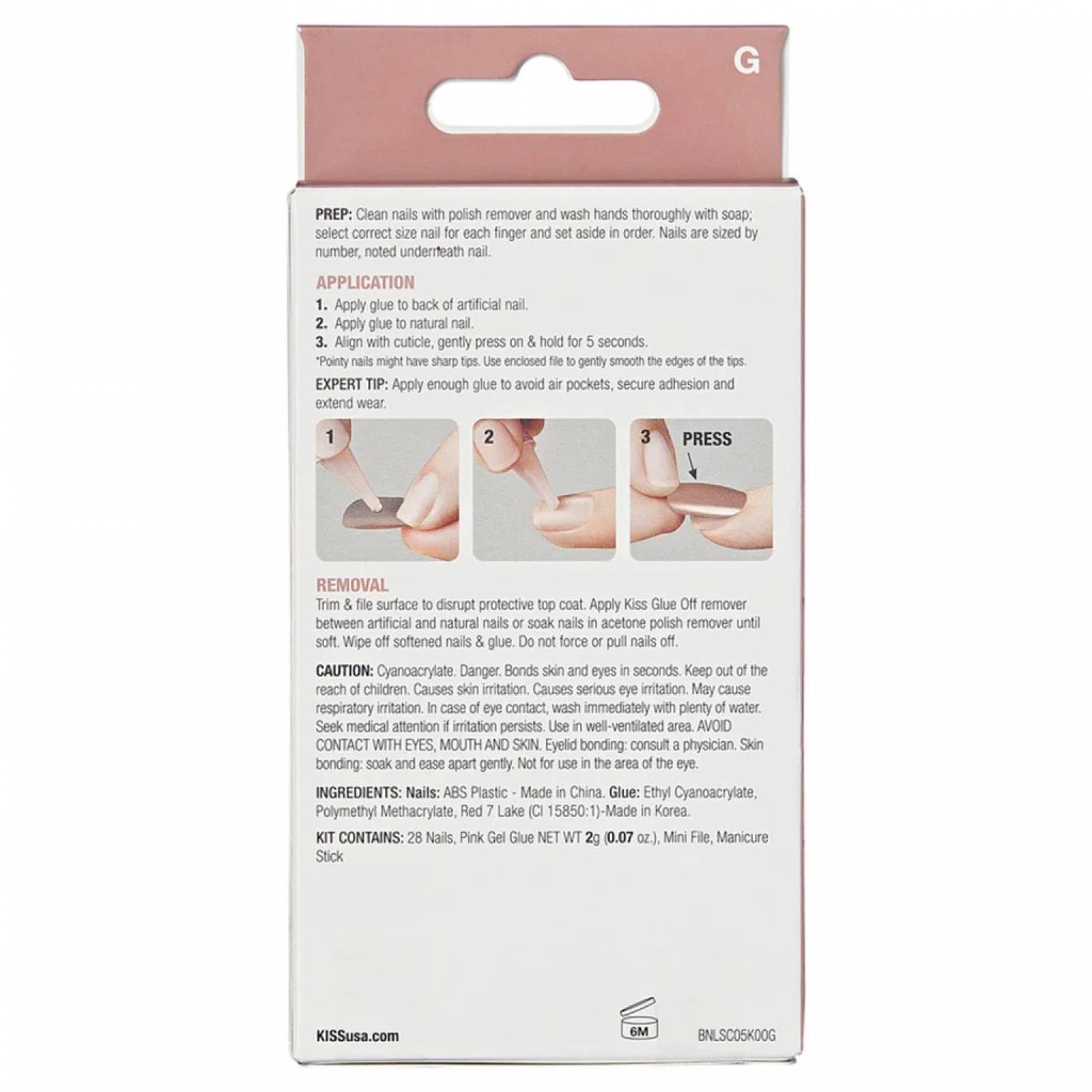 Uñas Postizas KISS Bare But Better Mod 86573