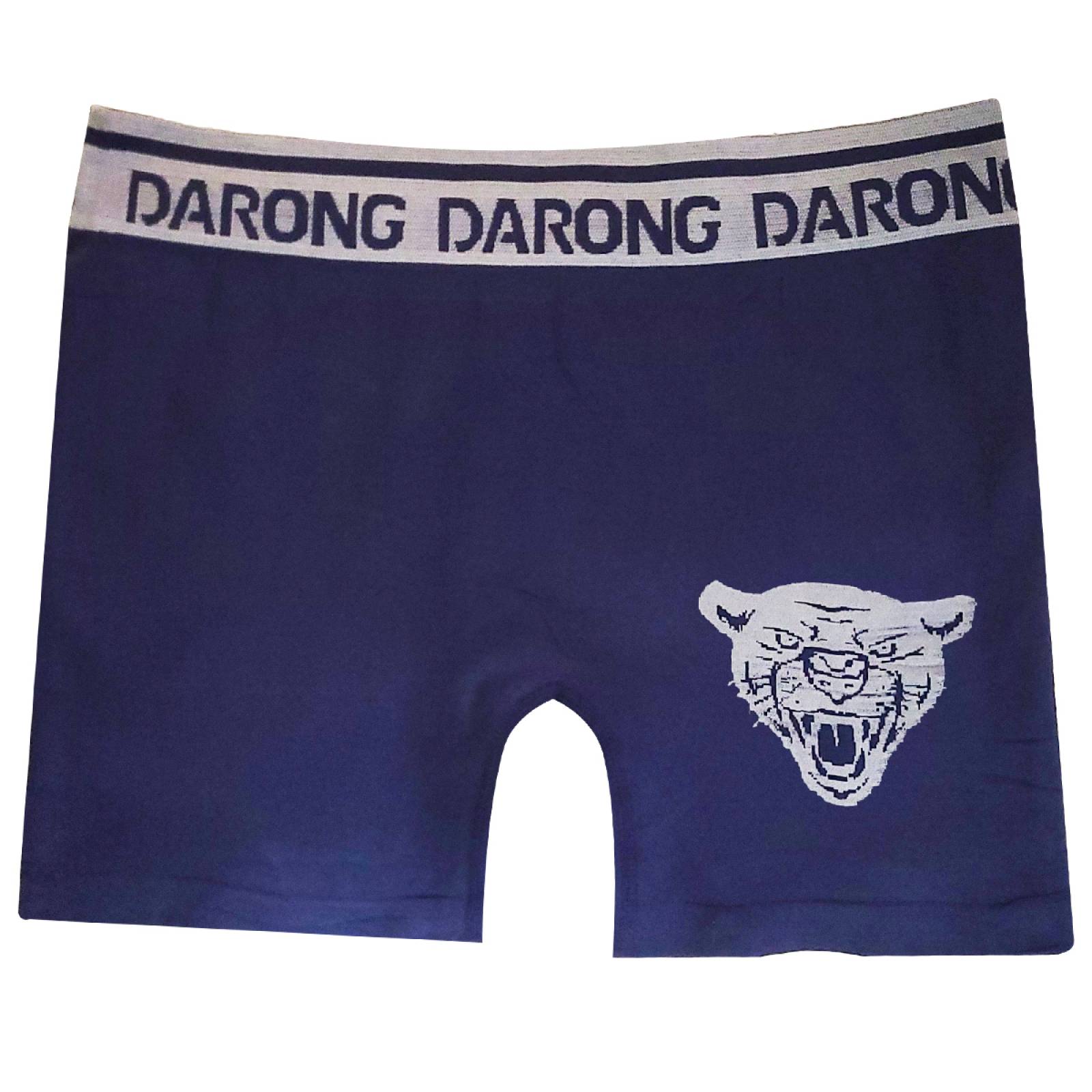 Boxer Gris - Azul Marino Grande Para Hombre de Licra