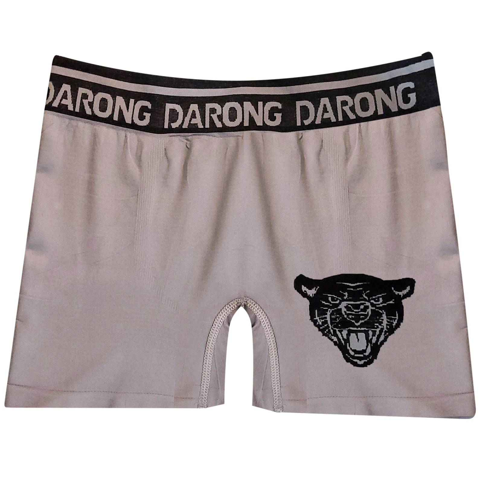 Boxer Gris Grande Para Hombre de Licra 