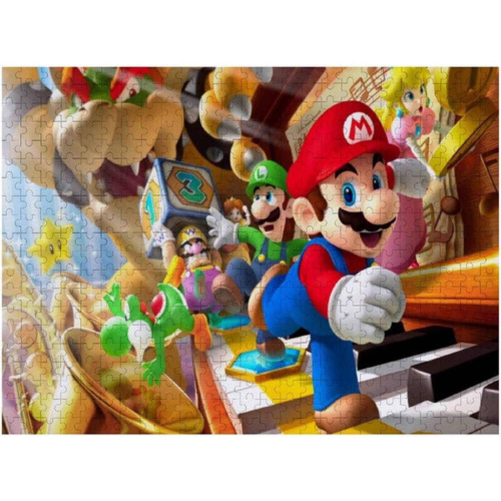 Rompecabezas Super Mario y Donkey Kong, Rompecabezas, Mini Blocks Armables 500 pzs, Figura de Mario, Juguetes de Mario para Niños, Juguete de Construcción, Juguetes Didácticos..