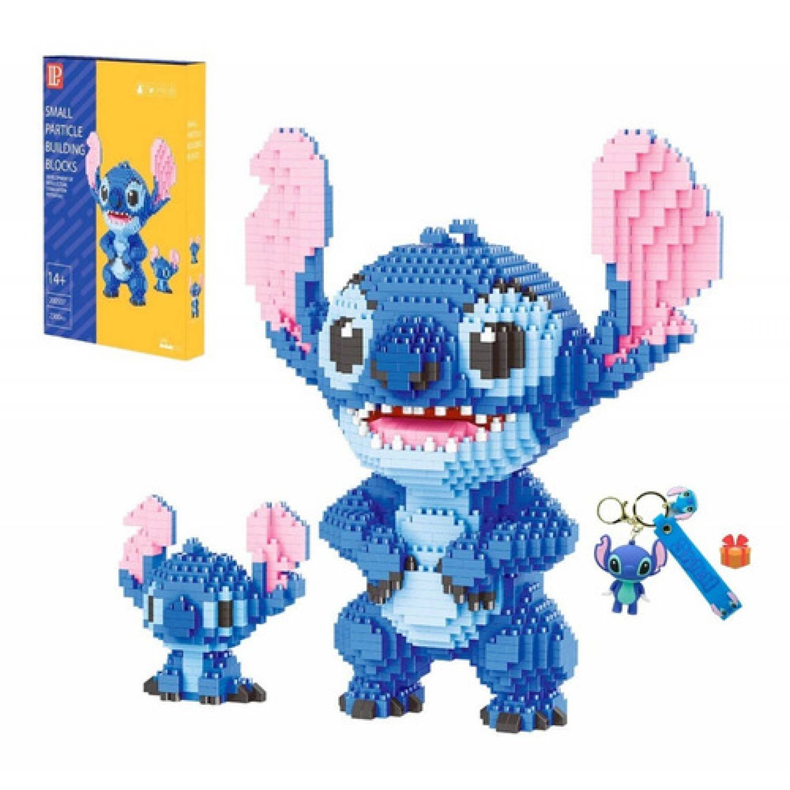  Figura de Bloques Armables Stitch Enojado con 3003 Piezas, Set de Super Mini Blocks de Construcción, Figura Coleccionable Stitch, Gran Juguete, Rompecabezas 3D Decoración, Regalo Ideal.