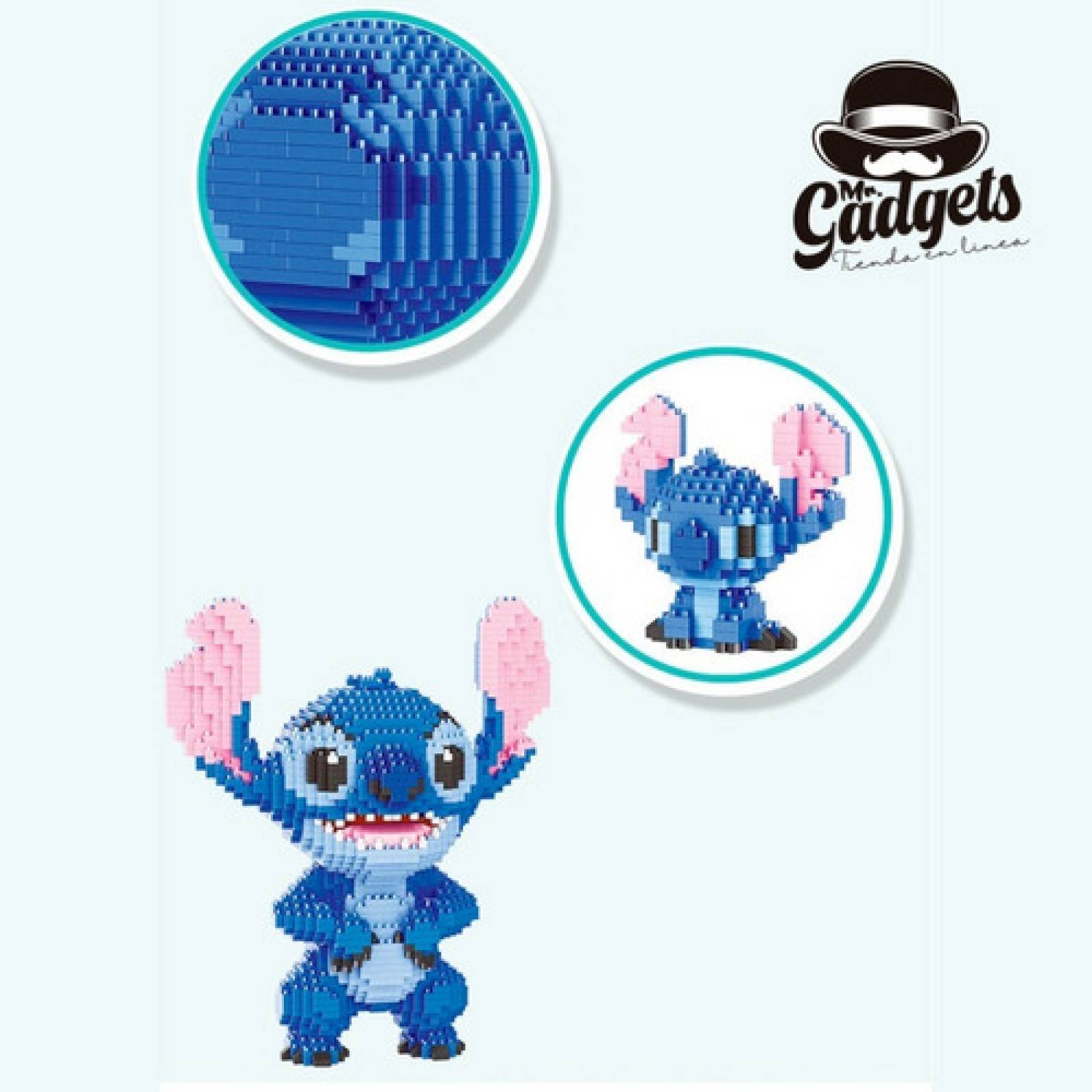  Figura de Bloques Armables Stitch Enojado con 3003 Piezas, Set de Super Mini Blocks de Construcción, Figura Coleccionable Stitch, Gran Juguete, Rompecabezas 3D Decoración, Regalo Ideal.