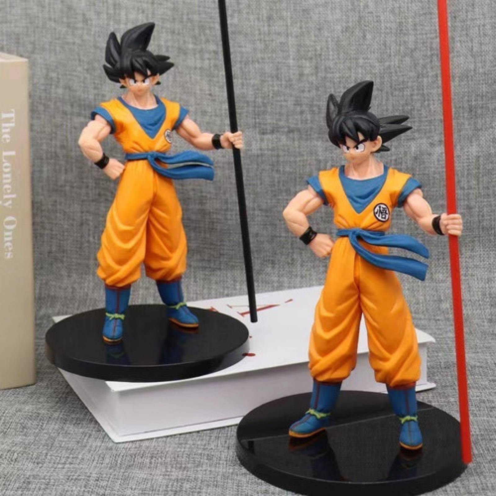 Figura de Acción DBZ Goku con Báculo Sagrado 21 cm, Decoración, Muñecos Coleccionables, Juguetes para Niños, Serie Dragon, Figuras de Acción Goku Báculo Mágico, Ideal para Regalo