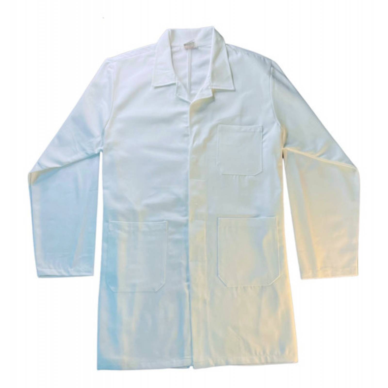Bata Blanca Laboratorio Larga Uniforme Médico 100% Algodon.