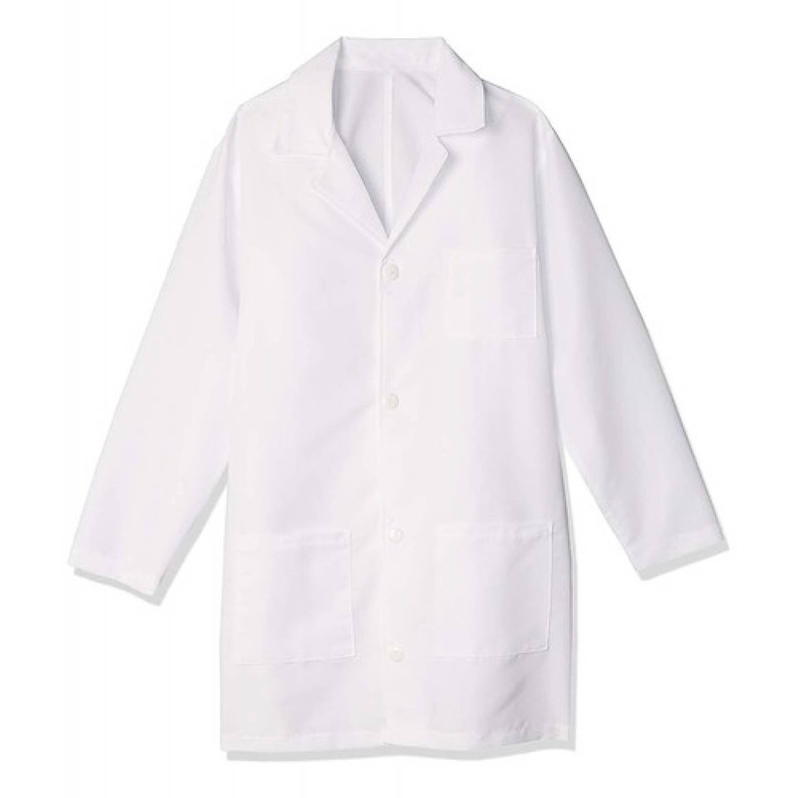 Bata Blanca Laboratorio Larga Uniforme Médico 100% Algodon.