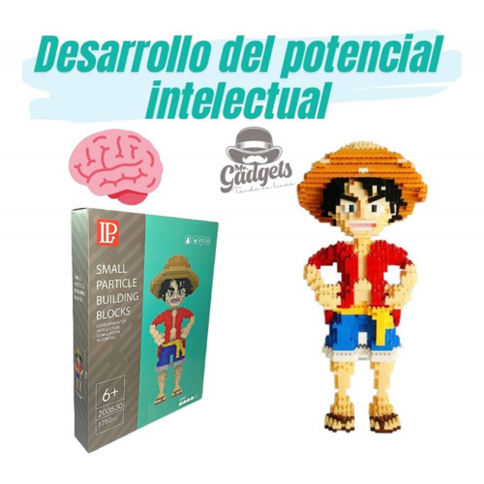 Rompecabezas 3d Bloques Armables Luffy One Piece Mini Blocks