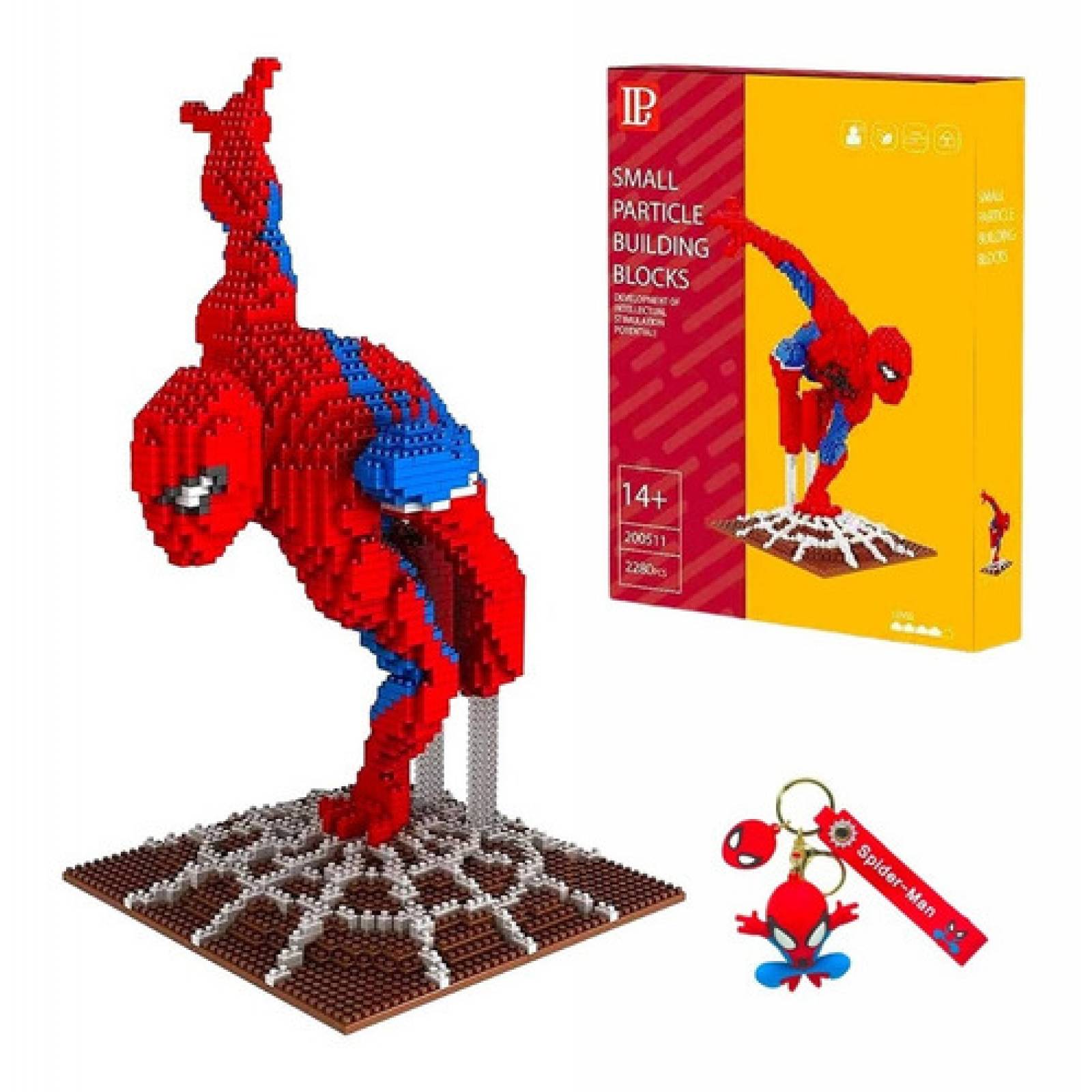 Bloques De Construcción de Spiderman 3D, Juguete de Construcción de Spider Man de 2280 Piezas, Juguetes de Spiderman para Niños, Rompecabezas de Spiderman, Juguetes Didácticos