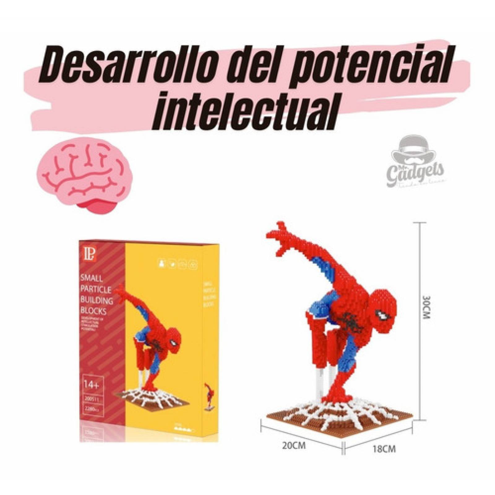 Bloques De Construcción de Spiderman 3D, Juguete de Construcción de Spider Man de 2280 Piezas, Juguetes de Spiderman para Niños, Rompecabezas de Spiderman, Juguetes Didácticos