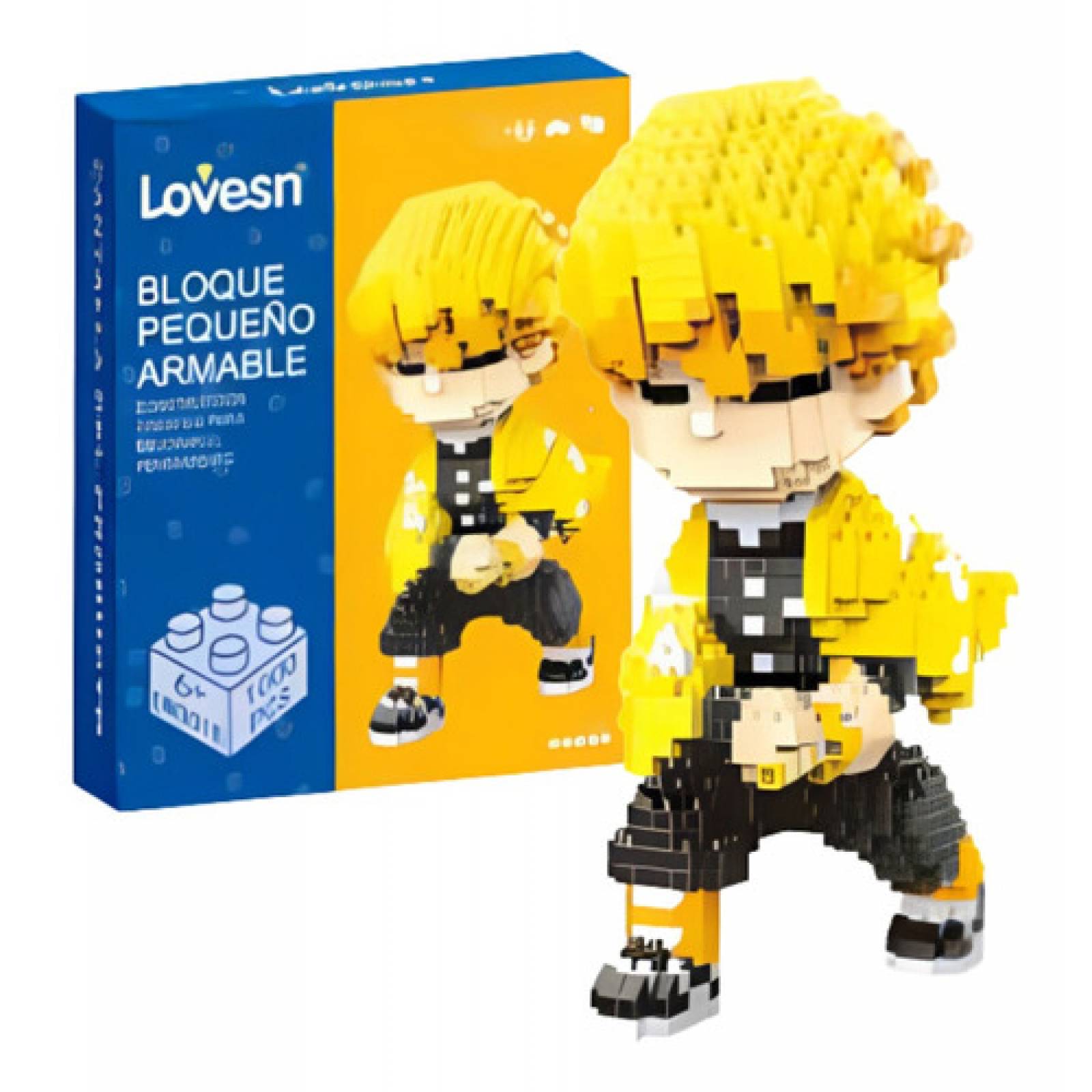 Figura Demon Slayer Kimetsu No Yaiba Figura De Bloques Armables 3d Cosplay  Mini Building para niños