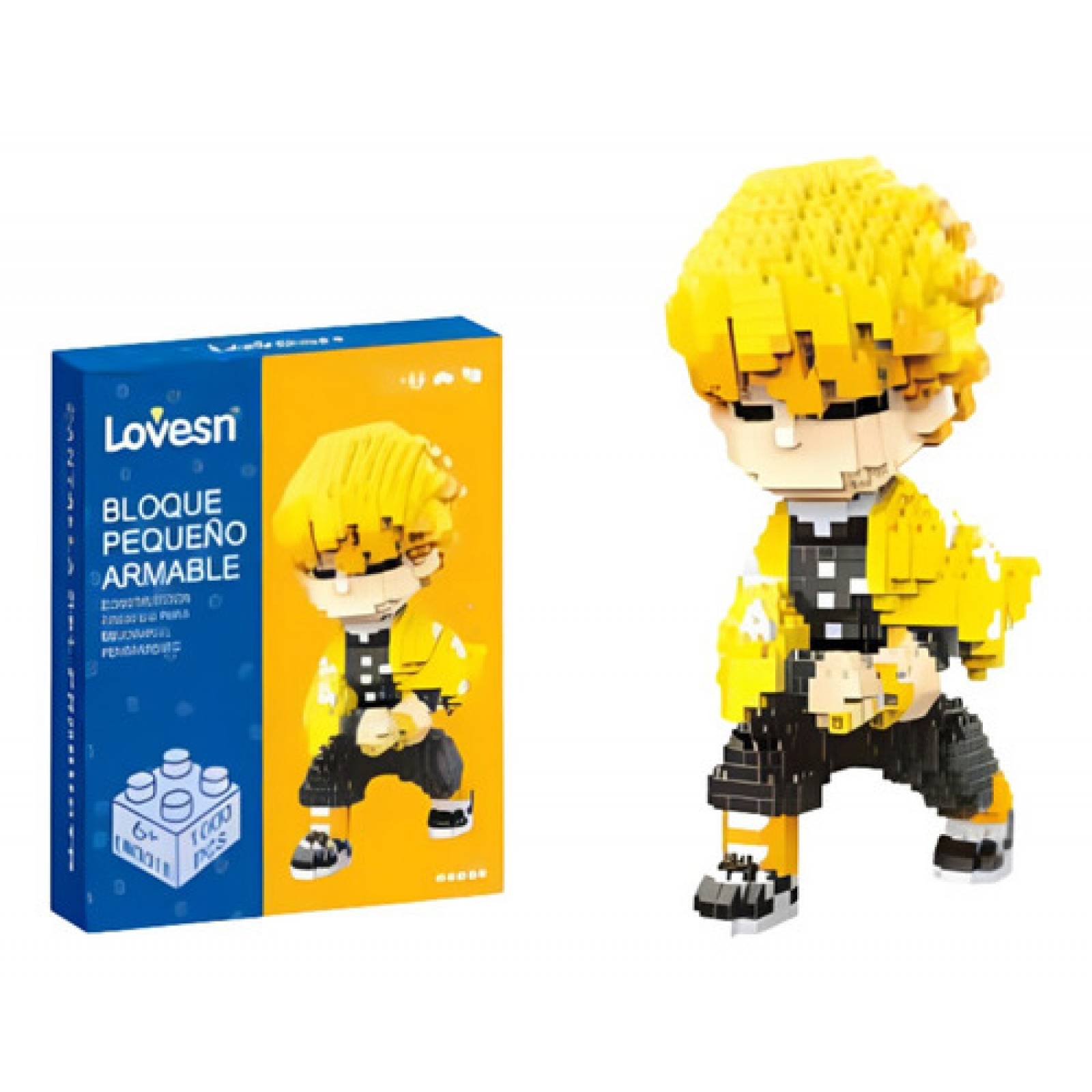 Figura Demon Slayer Kimetsu No Yaiba Figura De Bloques Armables 3d Cosplay  Mini Building para niños