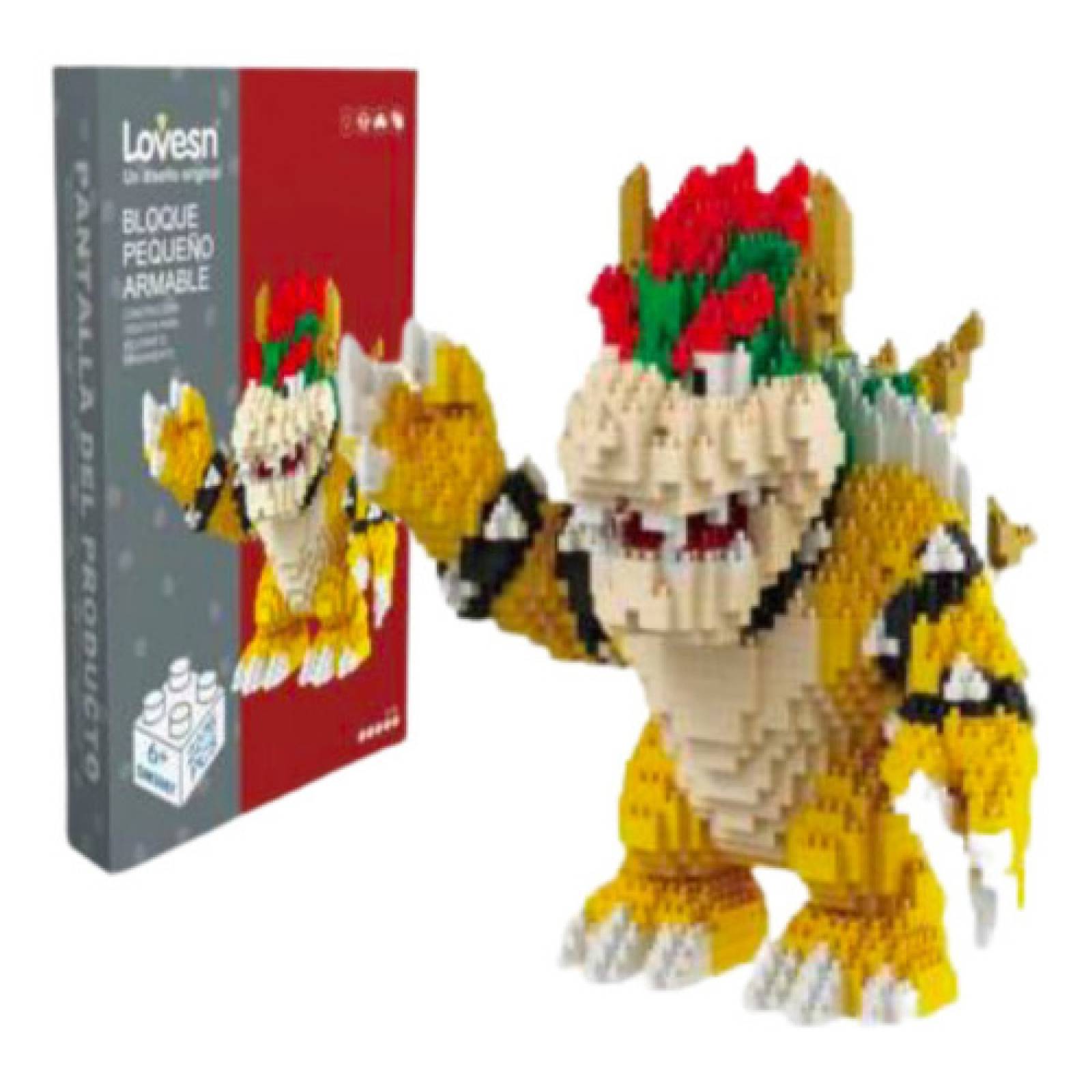 Ult Juguete de construccion Bowser de Mario Bros para niños Adultos Kit de construcción de Bowser Mario Bros Bloques de Construcción de Colección 3D