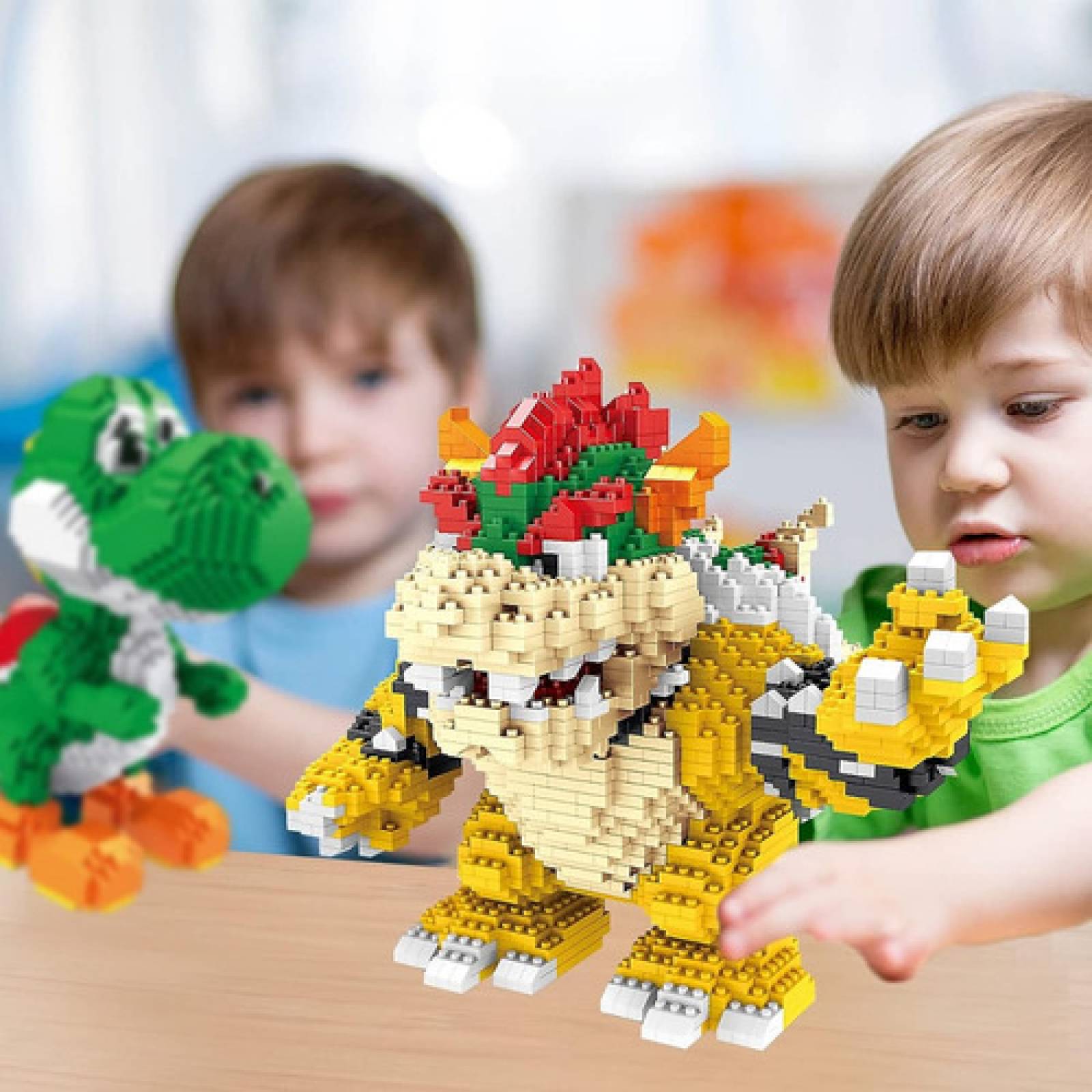 Ult Juguete de construccion Bowser de Mario Bros para niños Adultos Kit de construcción de Bowser Mario Bros Bloques de Construcción de Colección 3D