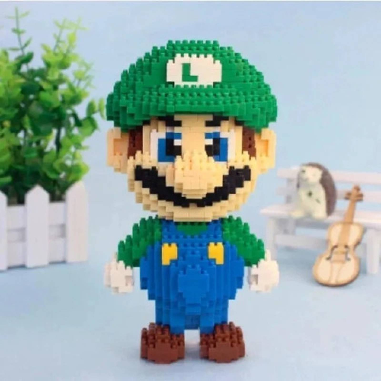 Set De Construcción 3d Luigi Deorama Mario Mini Block Regalo