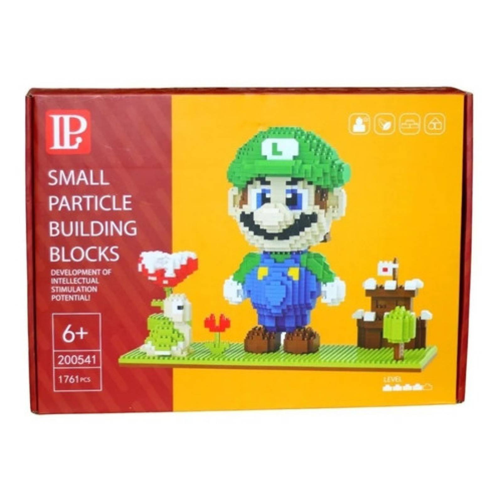 Set De Construcción 3d Luigi Deorama Mario Mini Block Regalo