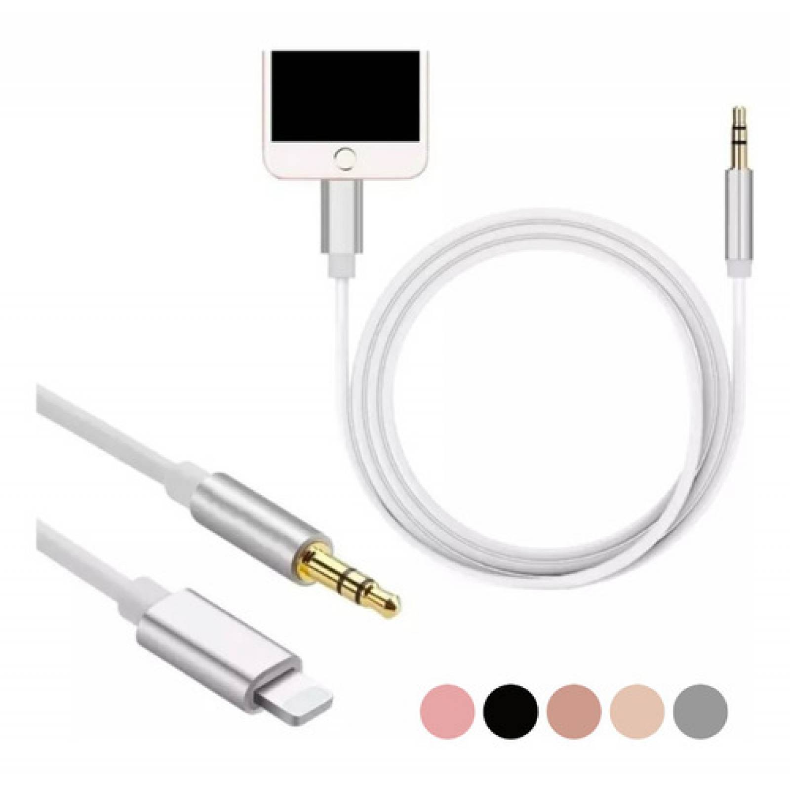 Cable Auxiliar De Audio Para iPhone Lightning A Jack 3.5mm