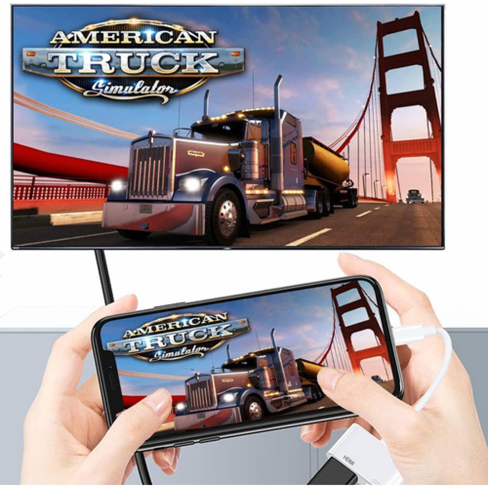 Adaptador Hdmi Otg Lightning A Av Digital Para iPhone / iPad