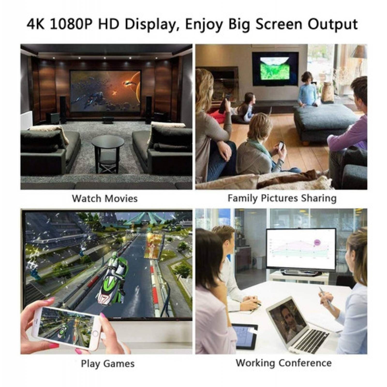 Adaptador Hdmi Otg Lightning A Av Digital Para iPhone / iPad