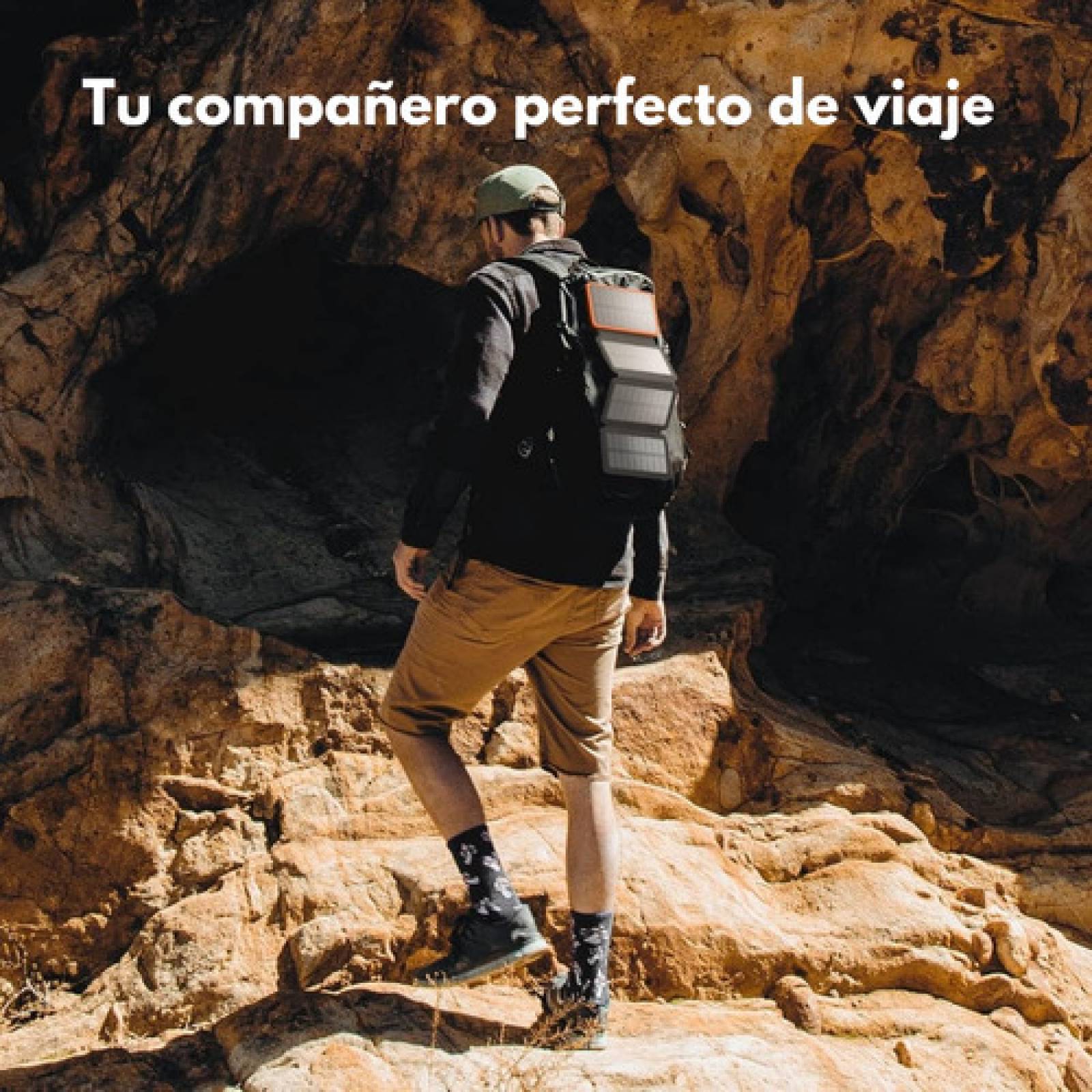 Powerbank Solar Bateria Portatil 20,000mah 4 Páneles Solares