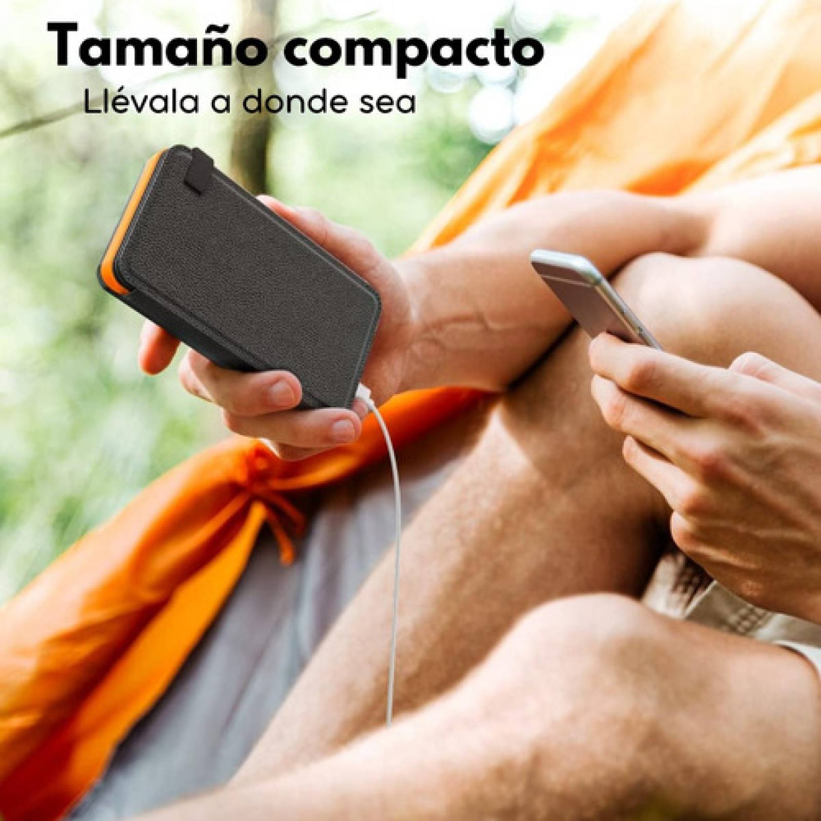 Powerbank Solar Bateria Portatil 20,000mah 4 Páneles Solares