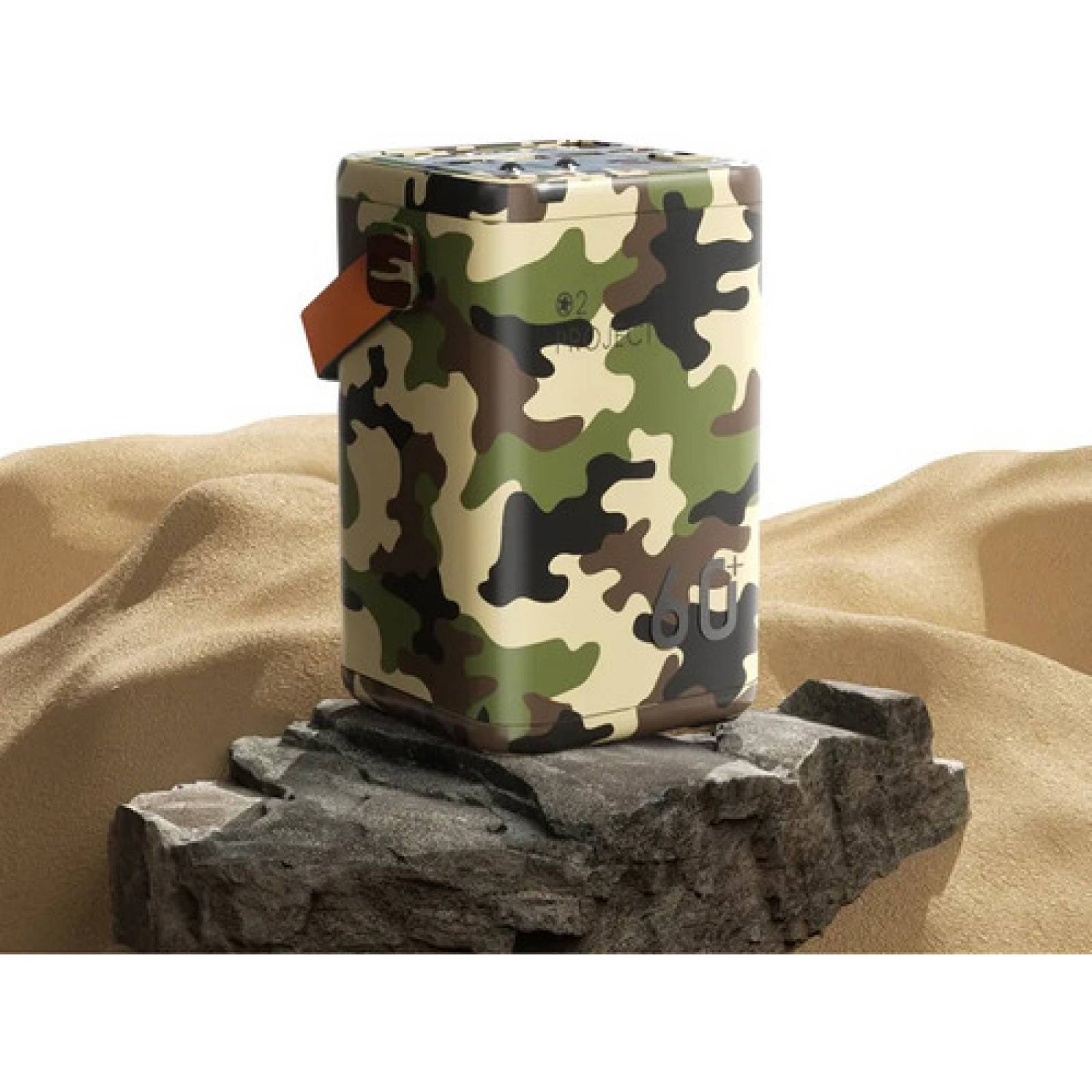 Power Bank de 60,000 mAh, USB-C, USB-A, Banco de Carga Portátil de 65W Multipuertos, Batería Compacta Recargable de 5 Puertos, Caja de Energía Externa, Carga Rápida