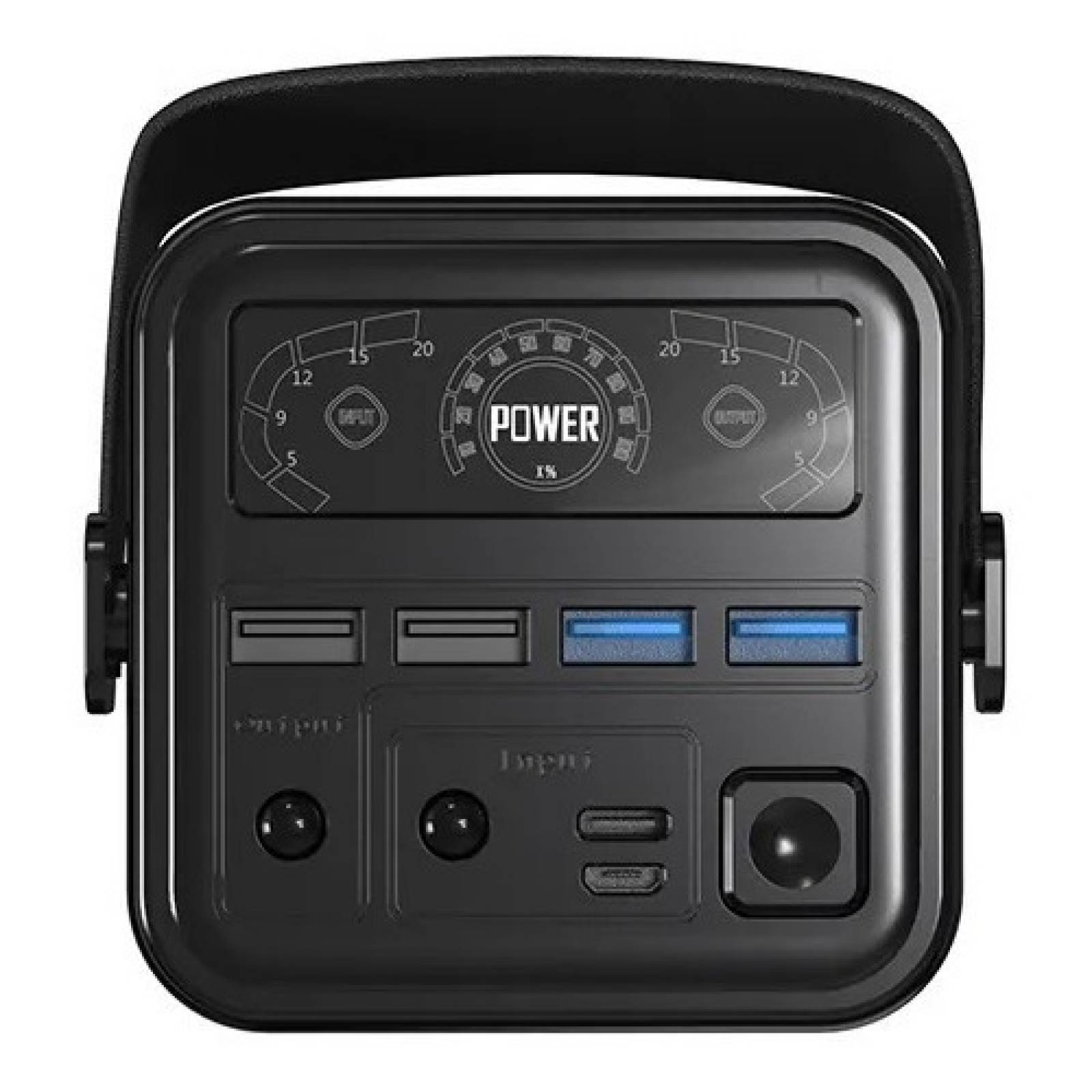 Power Bank de 60,000 mAh, USB-C, USB-A, Banco de Carga Portátil de 65W Multipuertos, Batería Compacta Recargable de 5 Puertos, Caja de Energía Externa, Carga Rápida