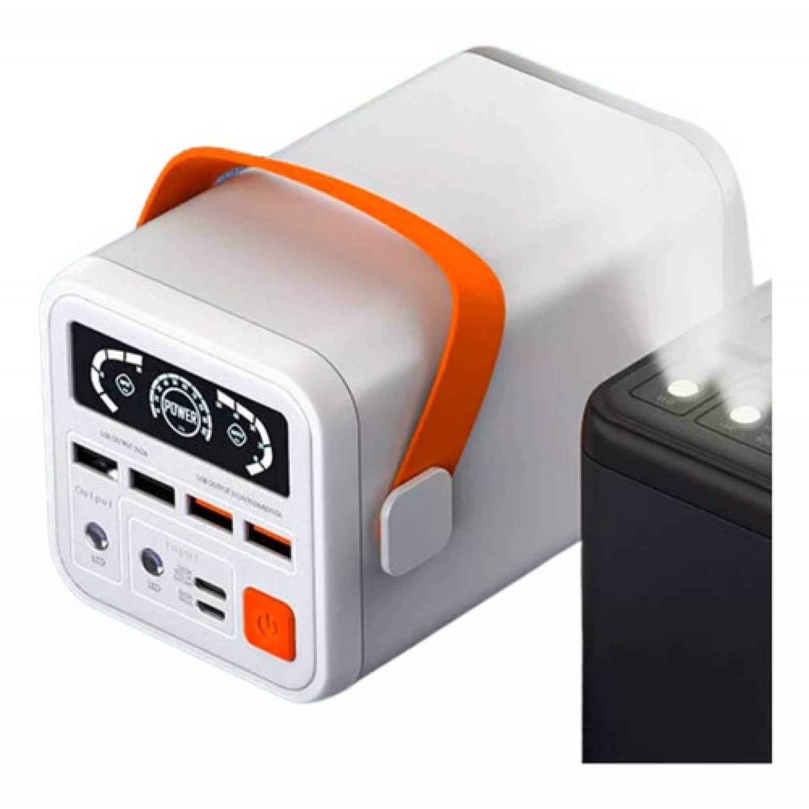 Power Bank de 60,000 mAh, USB-C, USB-A, Banco de Carga Portátil de 65W Multipuertos, Batería Compacta Recargable de 5 Puertos, Caja de Energía Externa, Carga Rápida