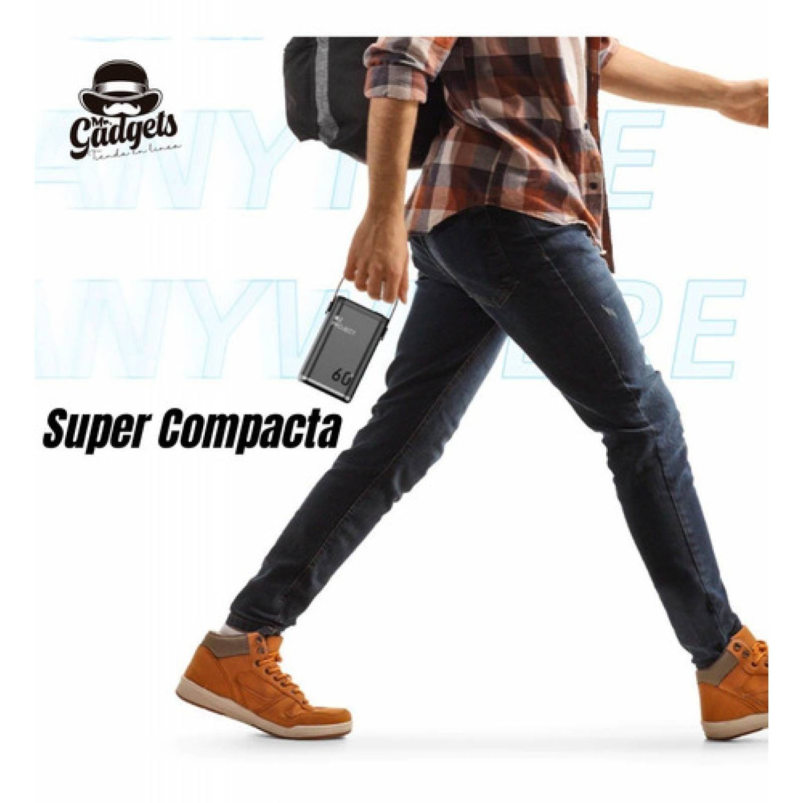 Power Bank de 60,000 mAh, USB-C, USB-A, Banco de Carga Portátil de 65W Multipuertos, Batería Compacta Recargable de 5 Puertos, Caja de Energía Externa, Carga Rápida