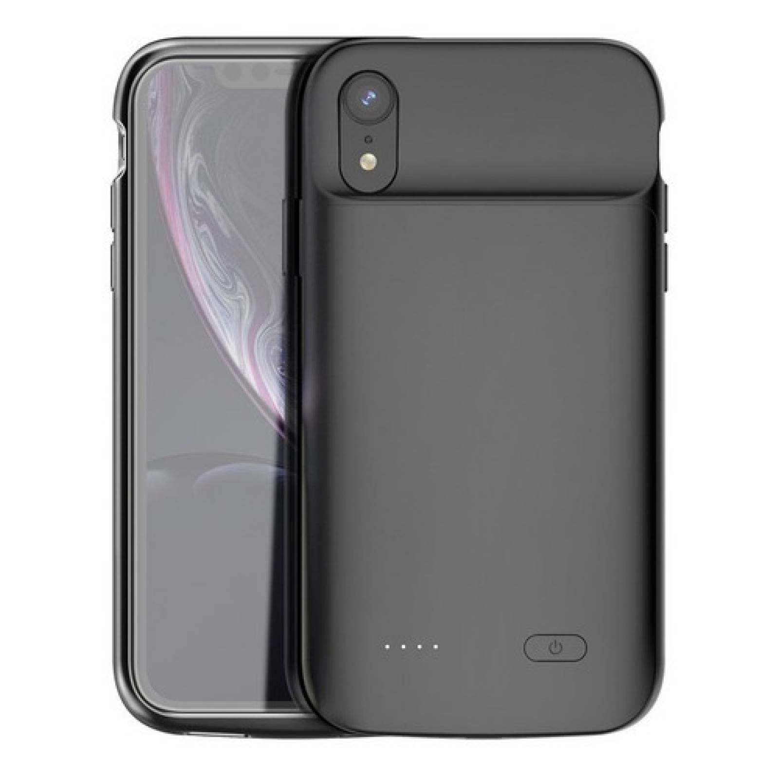 Funda de Batería para iPhone de 5000 mAh Funda Power Bank Recargable, Batería Extendida Externa Portátil, Case Cargador Máxima Protección, Color Negro
