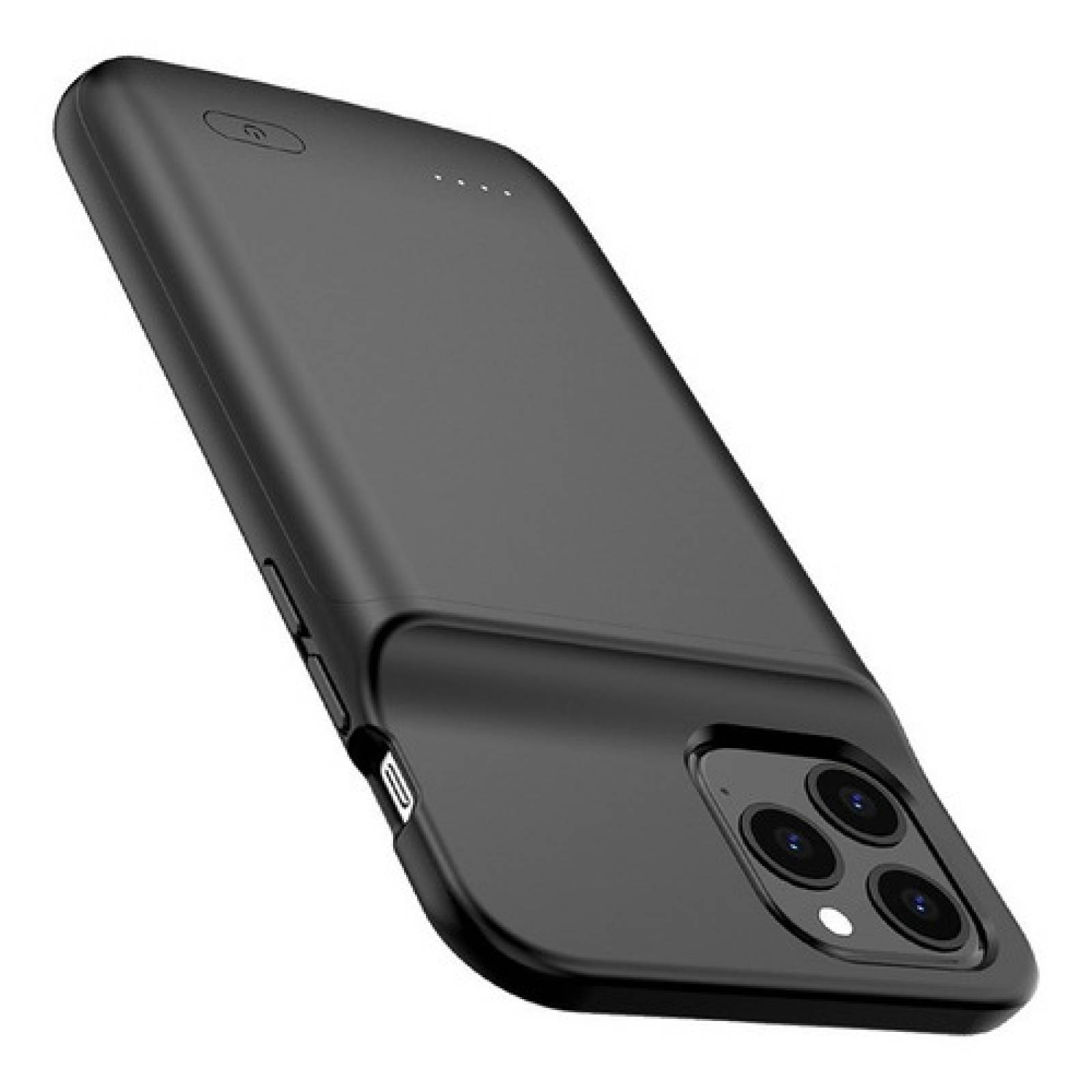 Funda de Batería para iPhone de 5000 mAh Funda Power Bank Recargable, Batería Extendida Externa Portátil, Case Cargador Máxima Protección, Color Negro