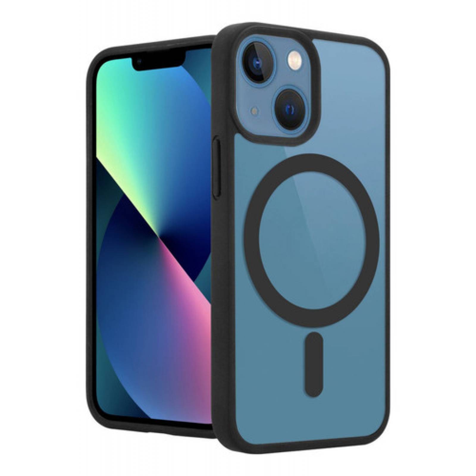 Funda Case Transparente Clear De Colores compatible Para iPhone Magsafe