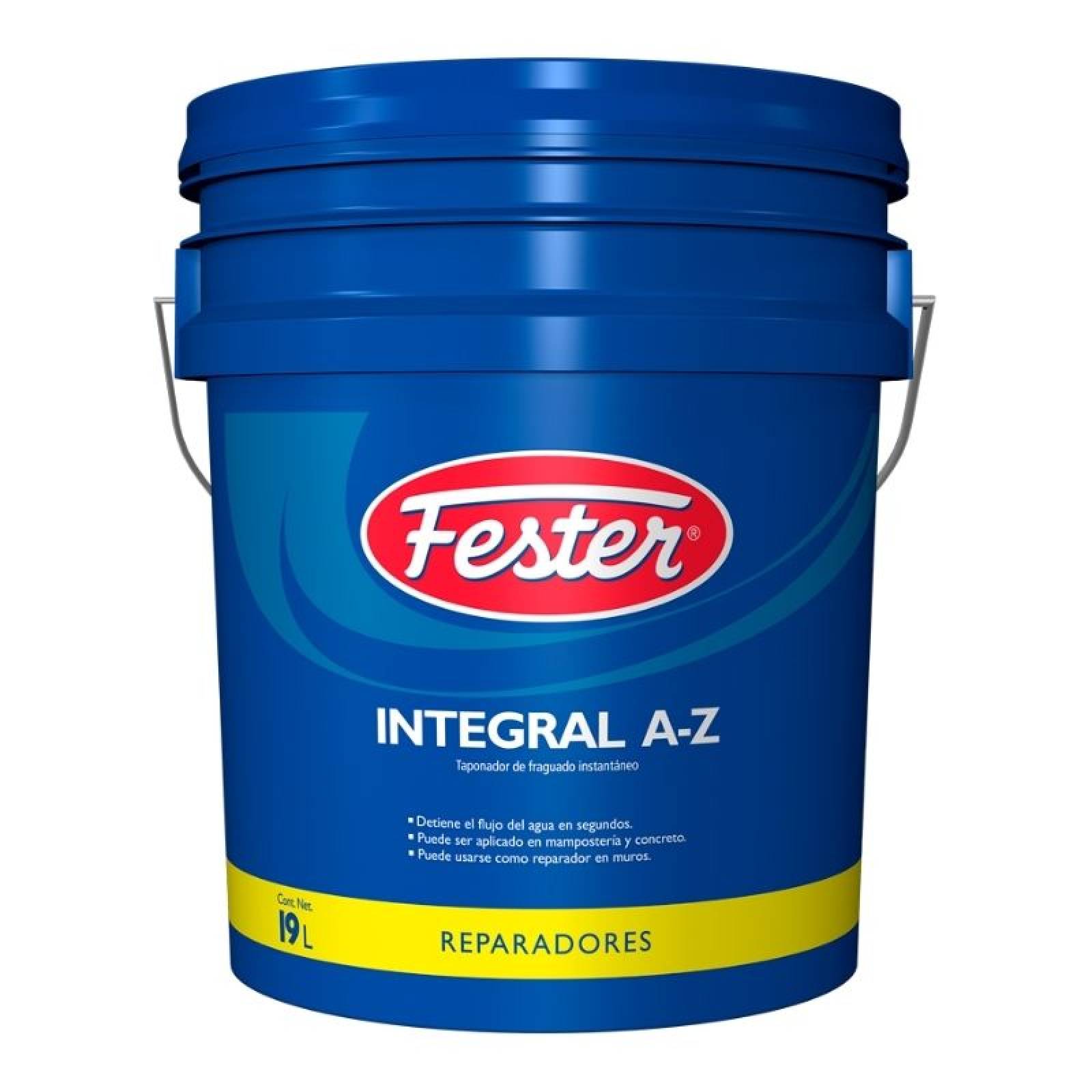 Taponador Catalizador Fraguado Instantáneo Fester Integral A-Z 19 Litros Transparente
