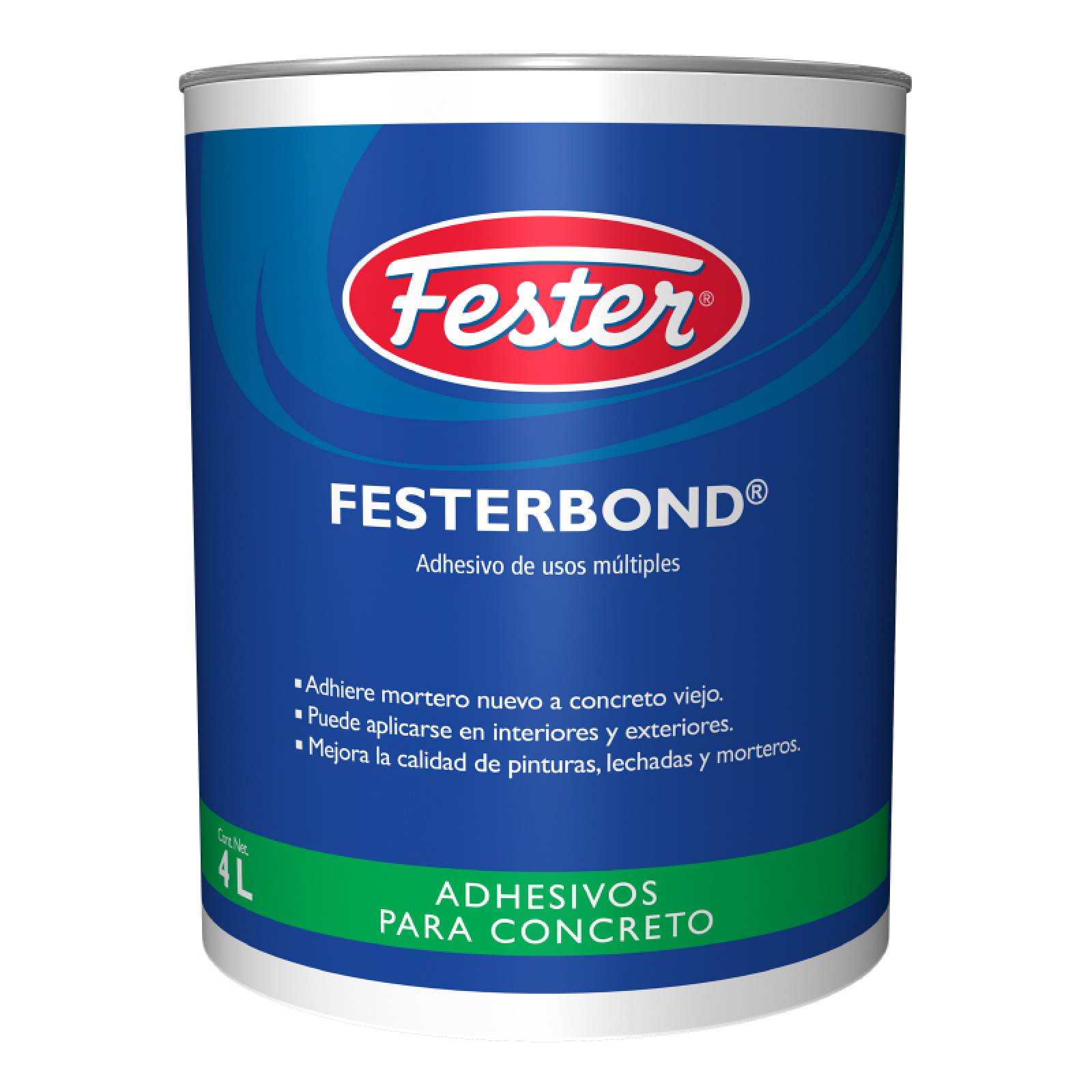 Adhesivo 100% Acrílico Usos Múltiples Festerbond 4 Litros Blanco