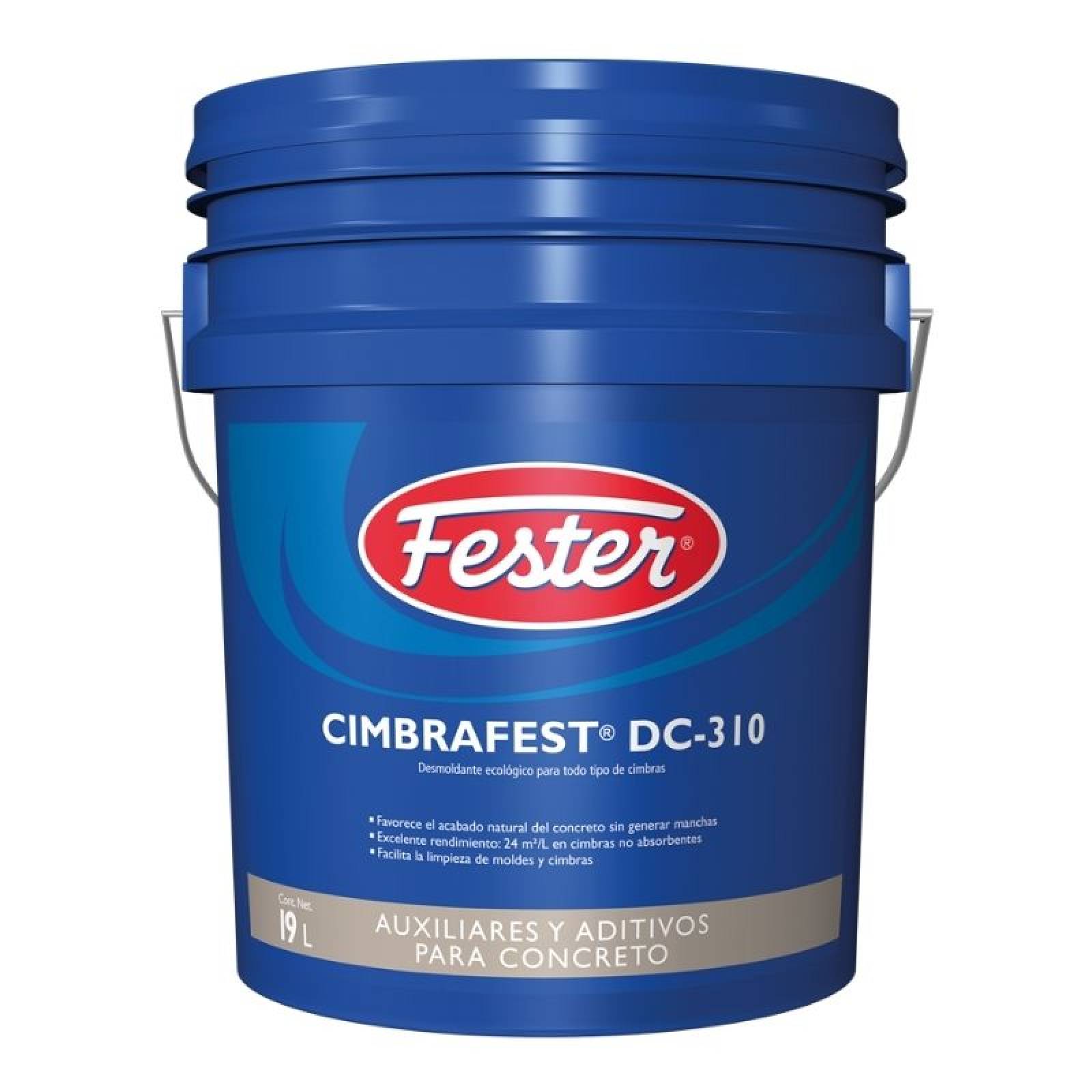 Desmoldante Ecológico Todo Tipo Cimbras Fester Cimbrafest Dc-310 19 Litros Gris